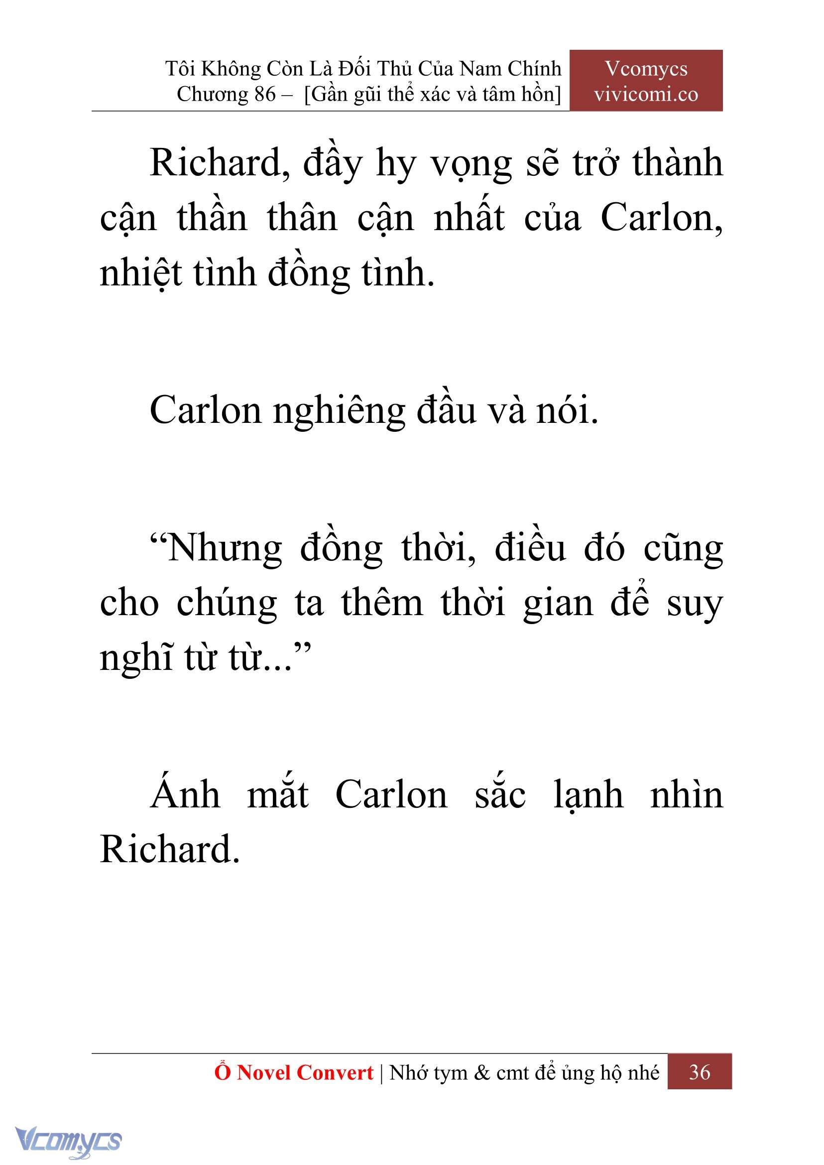 [Novel] Tôi Không Còn Là Đối Thủ Của Nam Chính Chapter  86 - 38