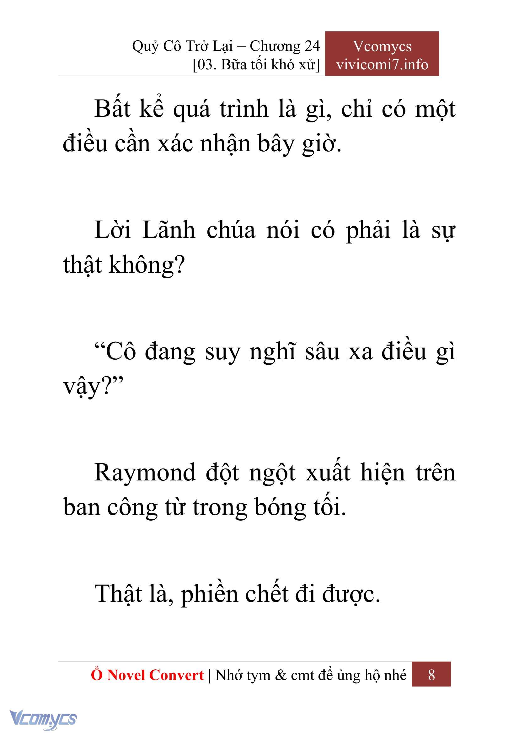 [Novel] Quý Cô Trở Lại Chapter  24 - 10
