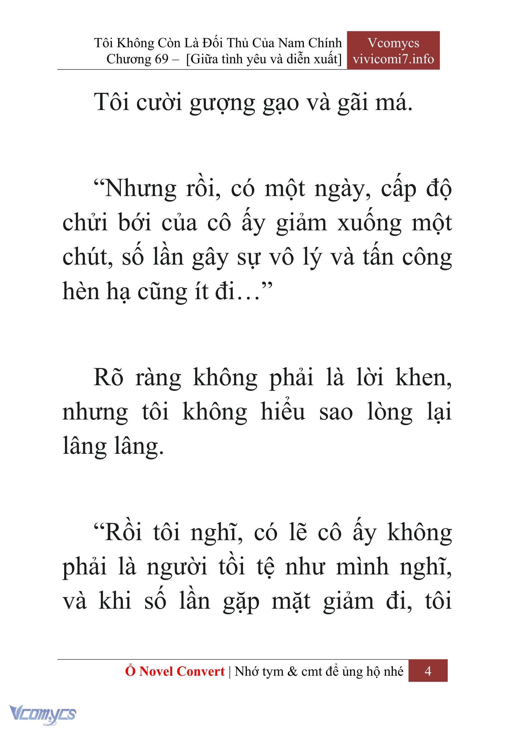 [Novel] Tôi Không Còn Là Đối Thủ Của Nam Chính Chapter  69 - 6