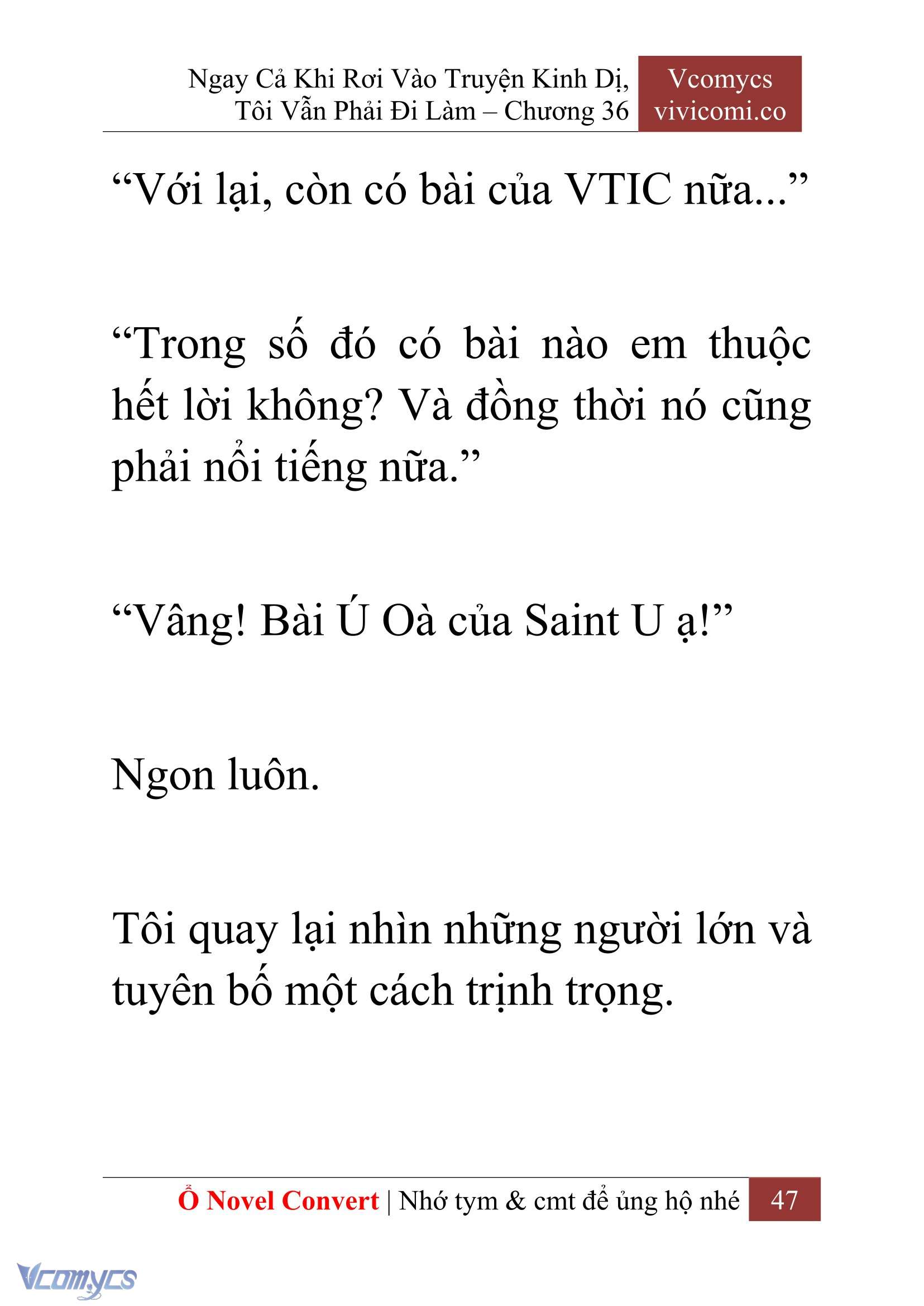 [Novel] Ngay Cả Khi Rơi Vào Truyện Kinh Dị, Tôi Vẫn Phải Đi Làm Chapter  36 - 49
