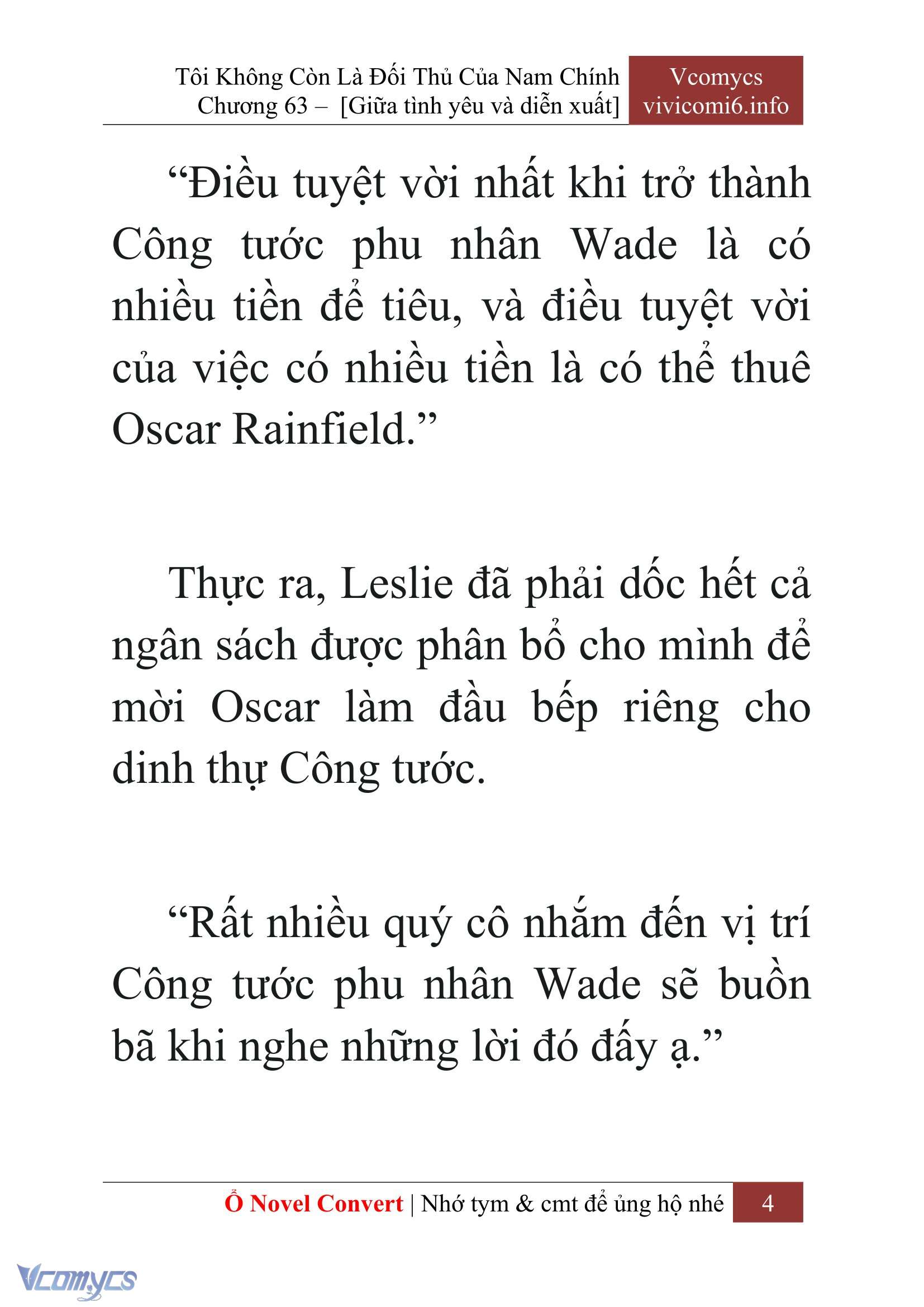 [Novel] Tôi Không Còn Là Đối Thủ Của Nam Chính Chapter  63 - 6