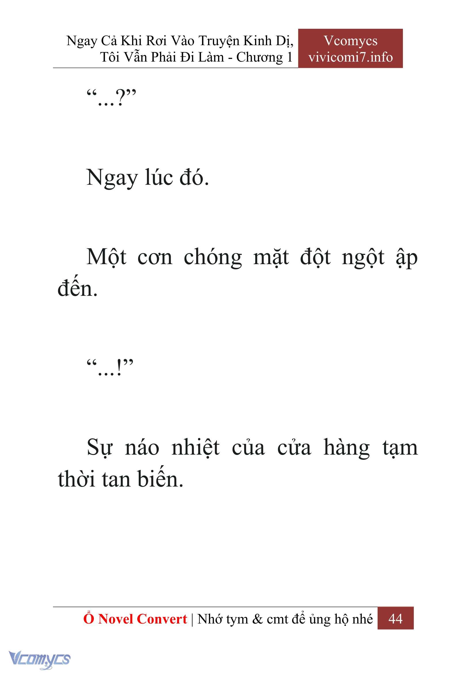 [Novel] Ngay Cả Khi Rơi Vào Truyện Kinh Dị, Tôi Vẫn Phải Đi Làm Chapter  1 - 46