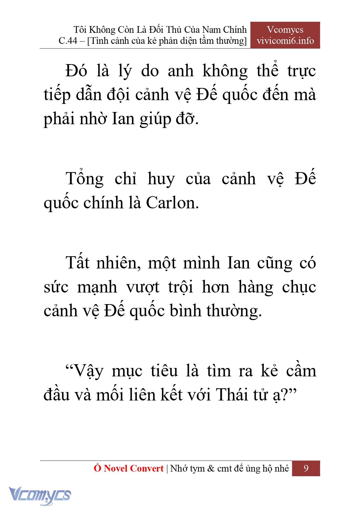 [Novel] Tôi Không Còn Là Đối Thủ Của Nam Chính Chapter  44 - 11