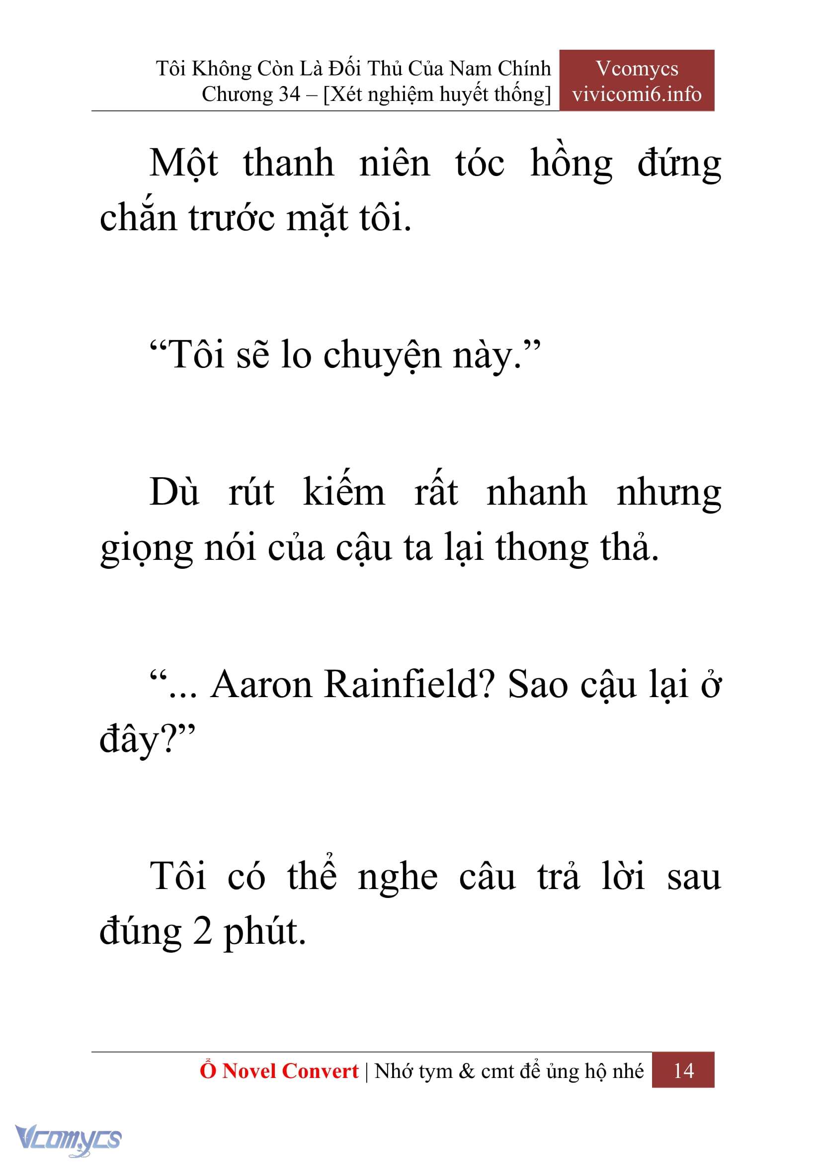 [Novel] Tôi Không Còn Là Đối Thủ Của Nam Chính Chapter  34 - 16