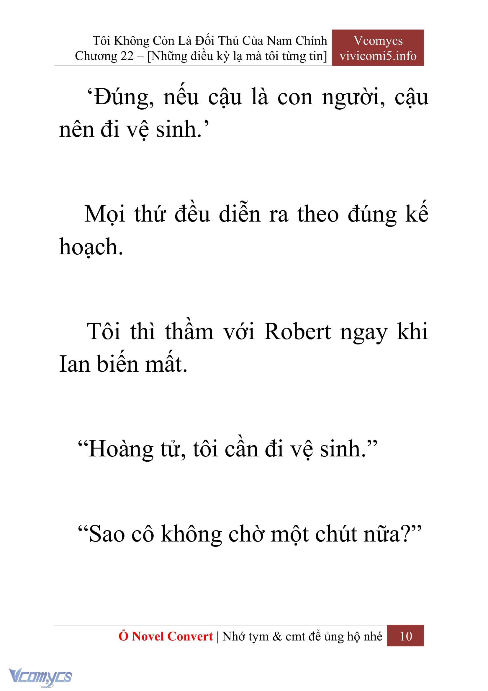 [Novel] Tôi Không Còn Là Đối Thủ Của Nam Chính Chapter  22 - 12