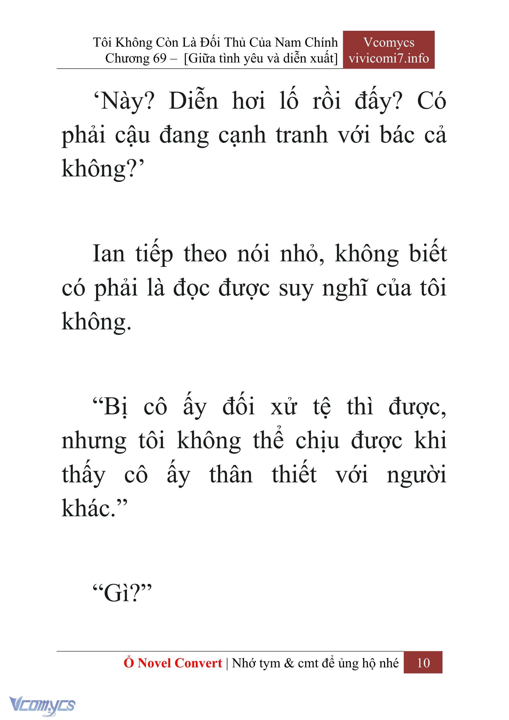 [Novel] Tôi Không Còn Là Đối Thủ Của Nam Chính Chapter  69 - 12