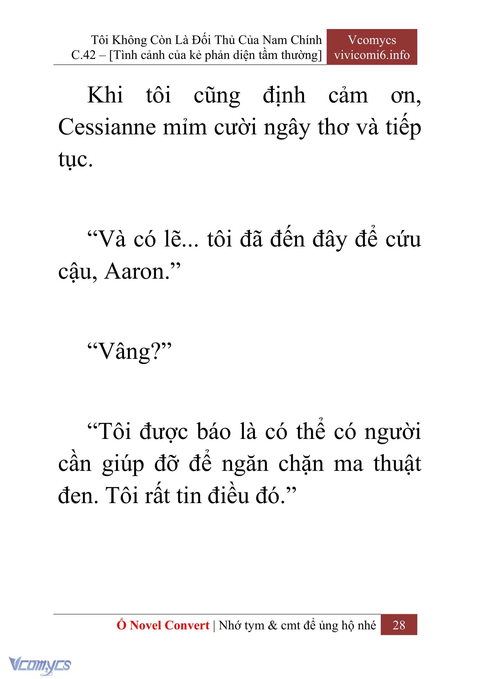 [Novel] Tôi Không Còn Là Đối Thủ Của Nam Chính Chapter  42 - 30