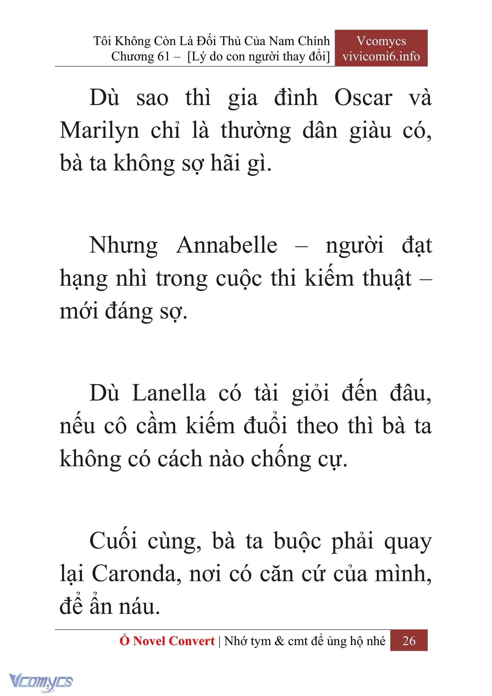 [Novel] Tôi Không Còn Là Đối Thủ Của Nam Chính Chapter  61 - 28