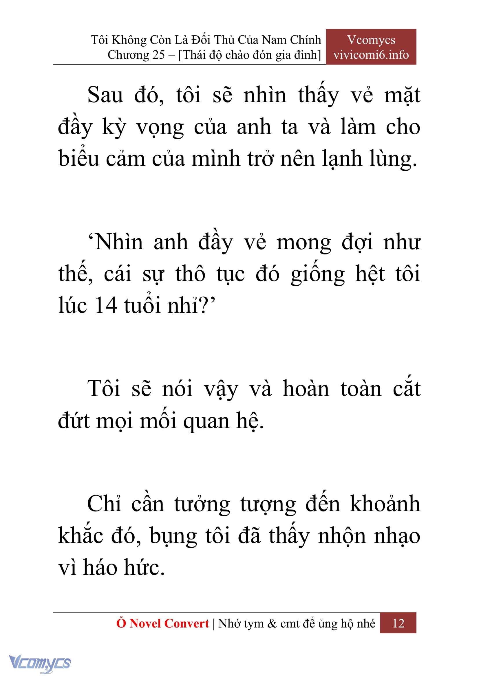 [Novel] Tôi Không Còn Là Đối Thủ Của Nam Chính Chapter  25 - 14