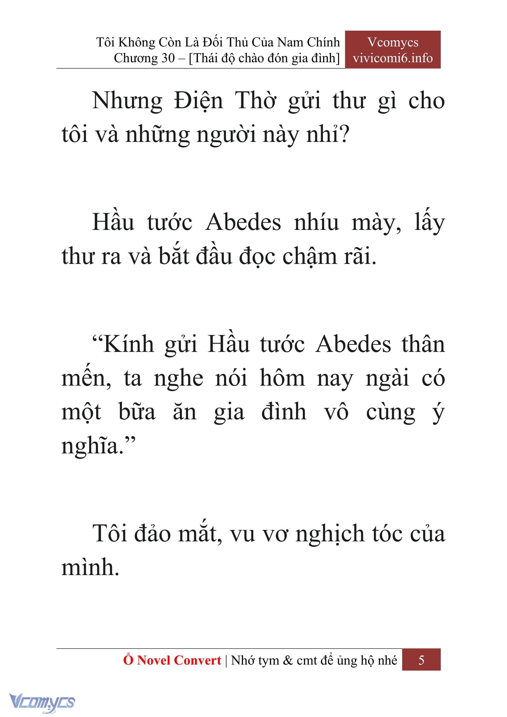 [Novel] Tôi Không Còn Là Đối Thủ Của Nam Chính Chapter  30 - 7