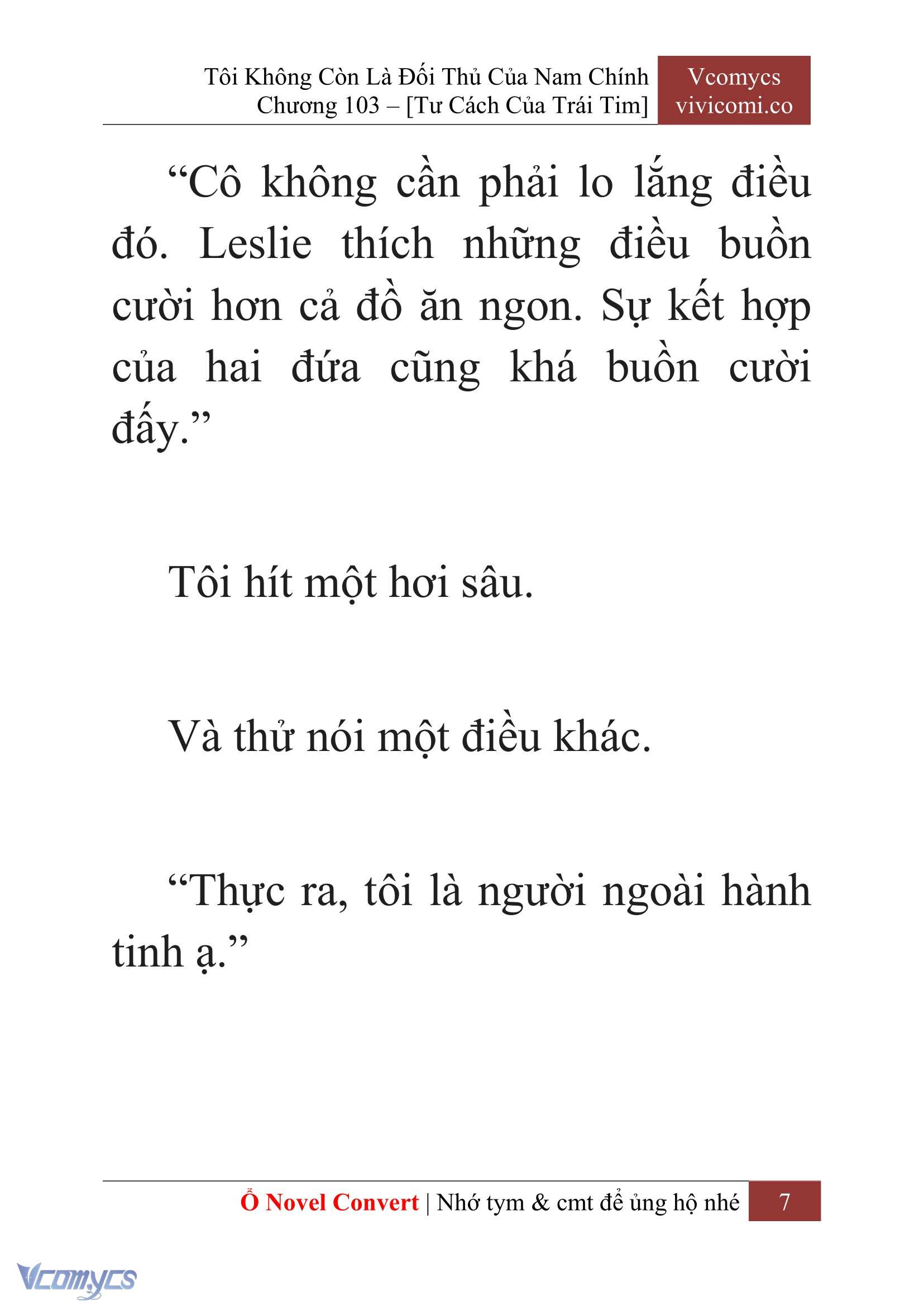 [Novel] Tôi Không Còn Là Đối Thủ Của Nam Chính Chapter  103 - 9