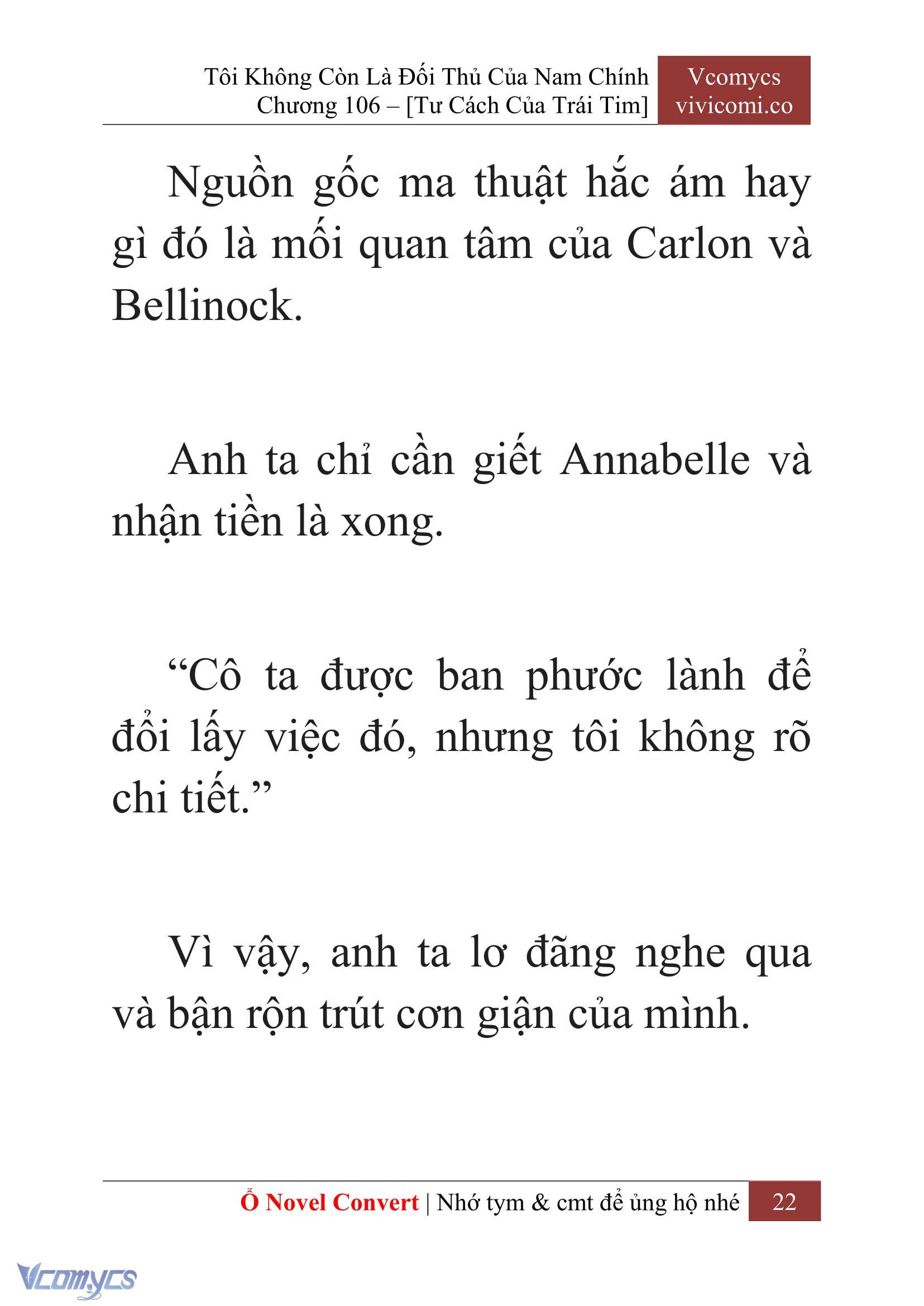 [Novel] Tôi Không Còn Là Đối Thủ Của Nam Chính Chapter  106 - 24