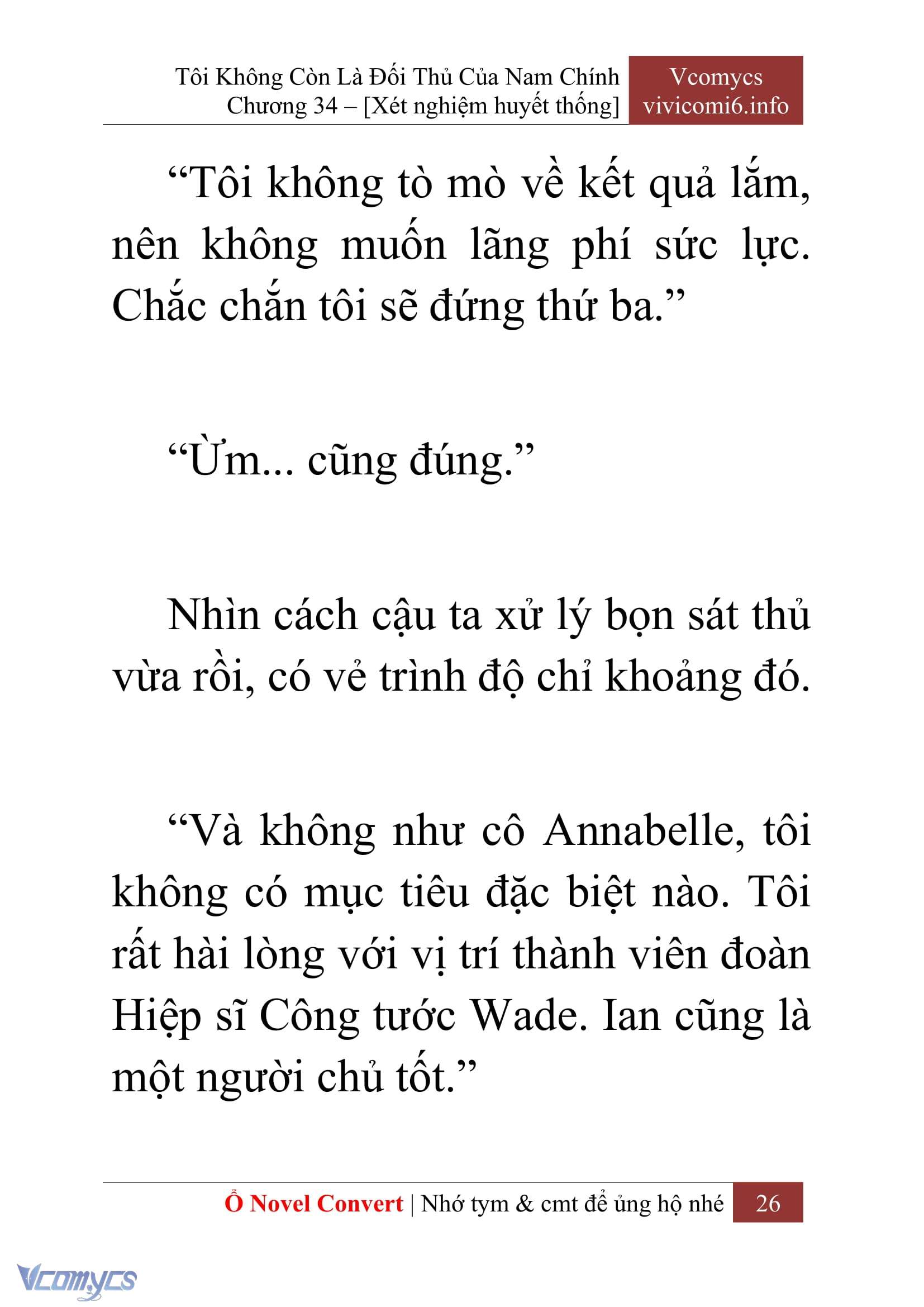 [Novel] Tôi Không Còn Là Đối Thủ Của Nam Chính Chapter  34 - 28