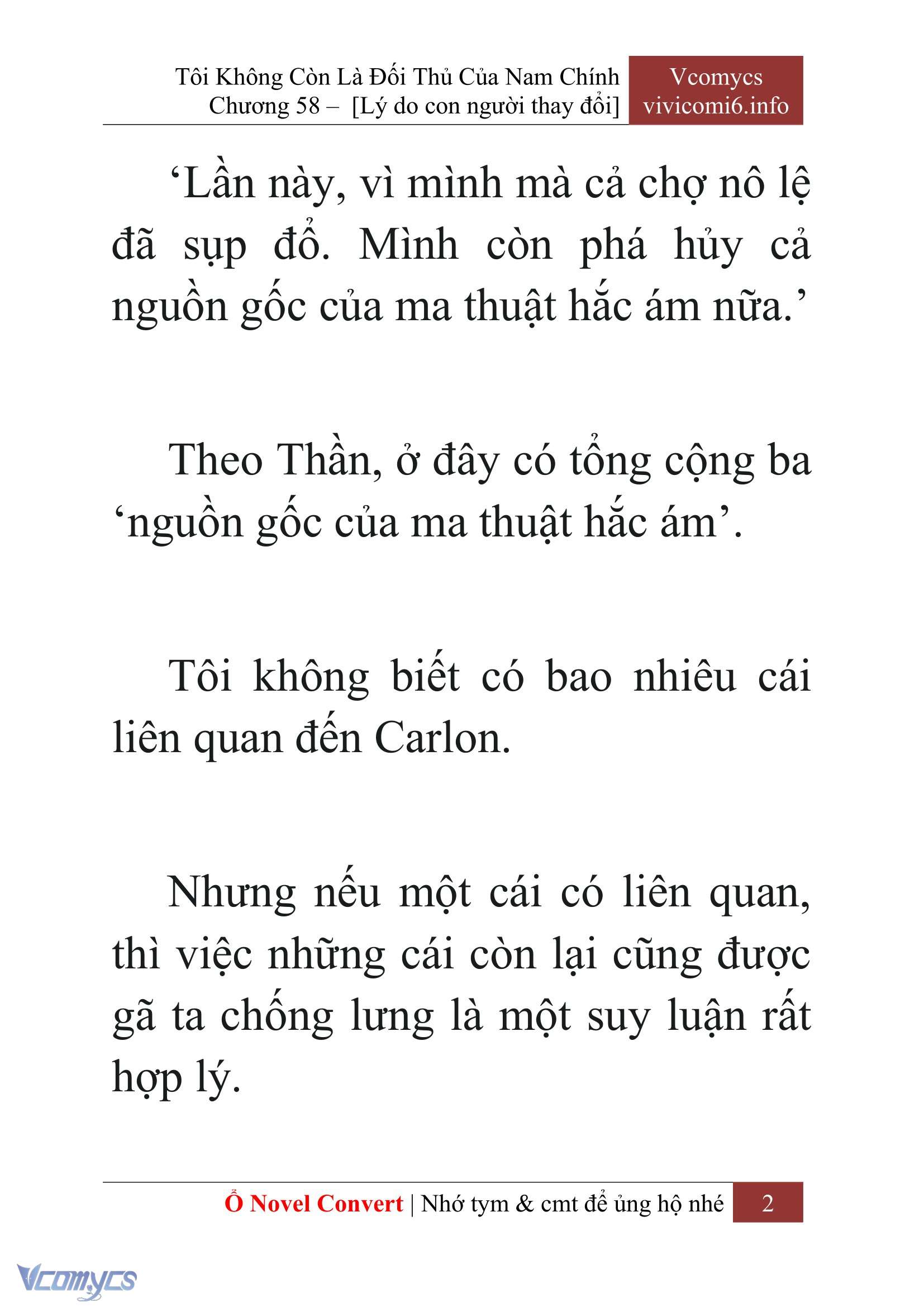 [Novel] Tôi Không Còn Là Đối Thủ Của Nam Chính Chapter  58 - 4