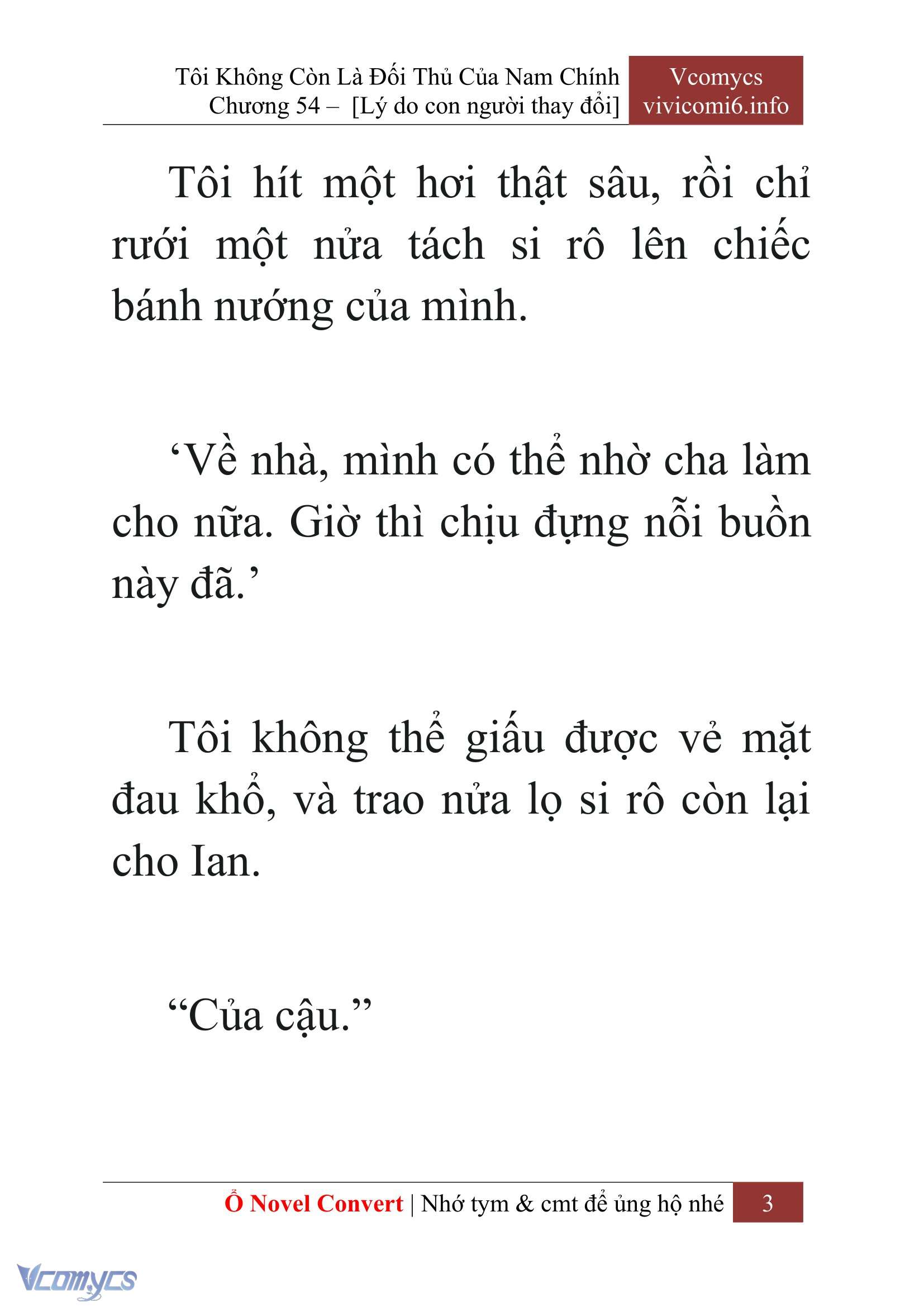 [Novel] Tôi Không Còn Là Đối Thủ Của Nam Chính Chapter  54 - 5