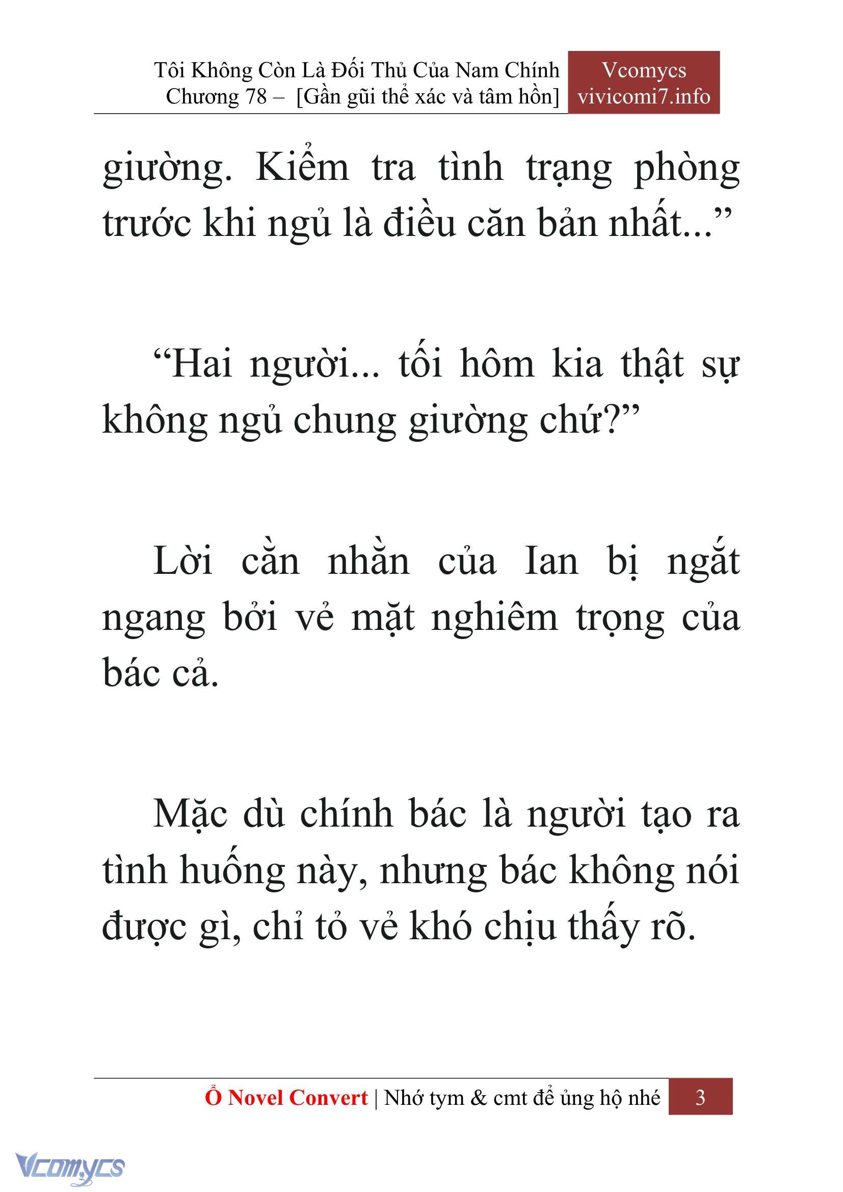 [Novel] Tôi Không Còn Là Đối Thủ Của Nam Chính Chapter  78 - 5