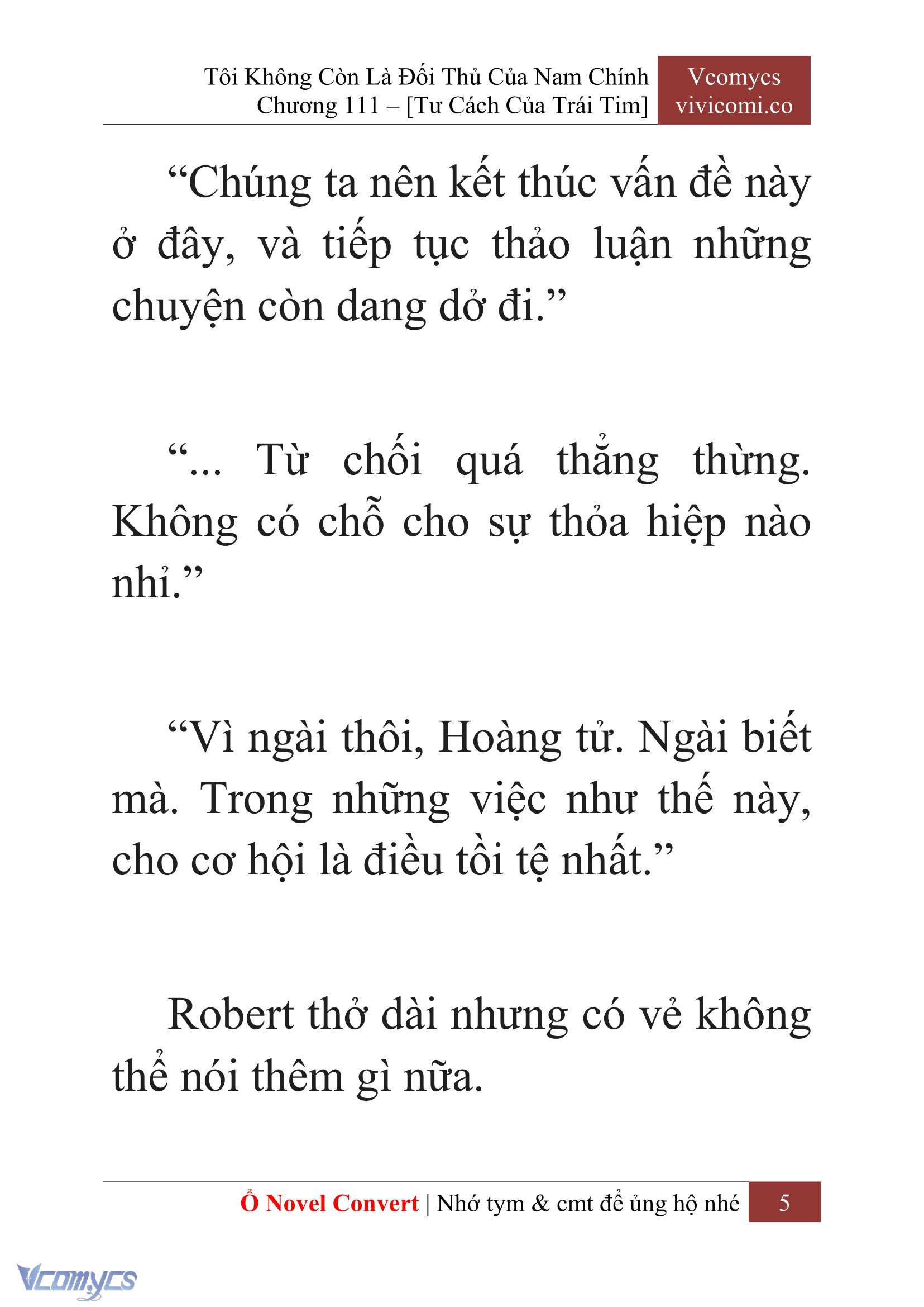 [Novel] Tôi Không Còn Là Đối Thủ Của Nam Chính Chapter  111 - 7