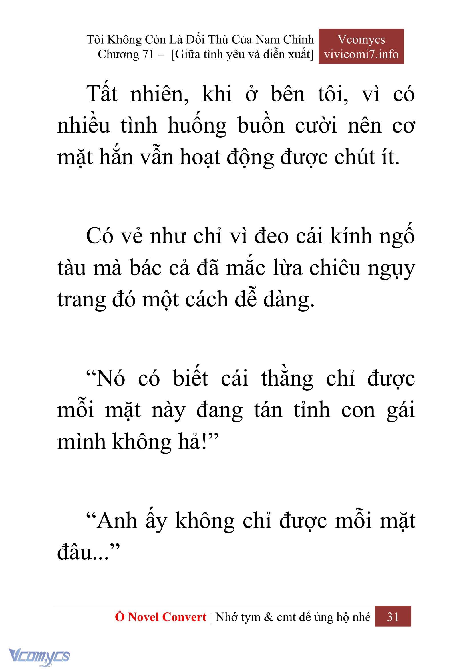 [Novel] Tôi Không Còn Là Đối Thủ Của Nam Chính Chapter  71 - 33
