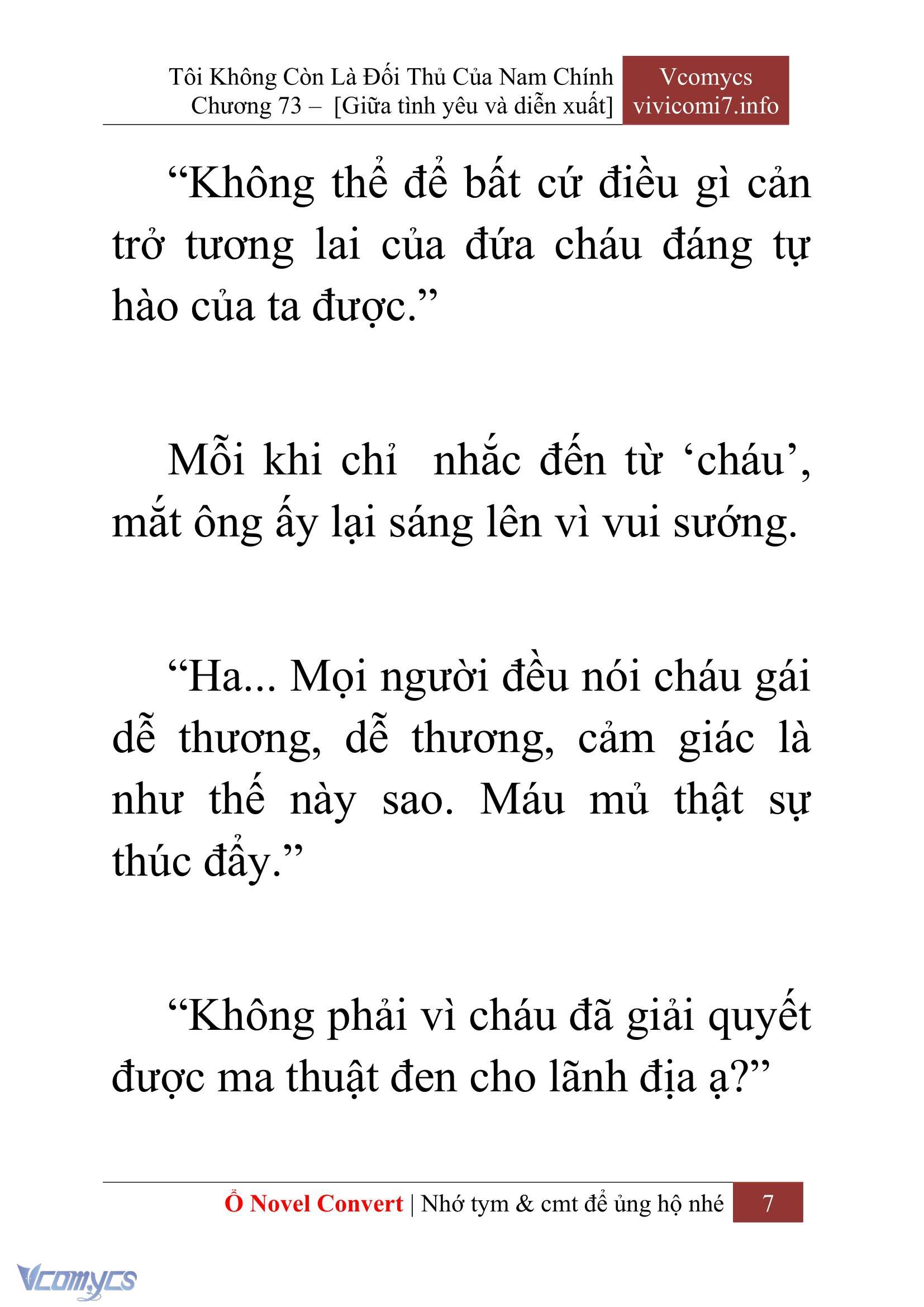 [Novel] Tôi Không Còn Là Đối Thủ Của Nam Chính Chapter  73 - 9