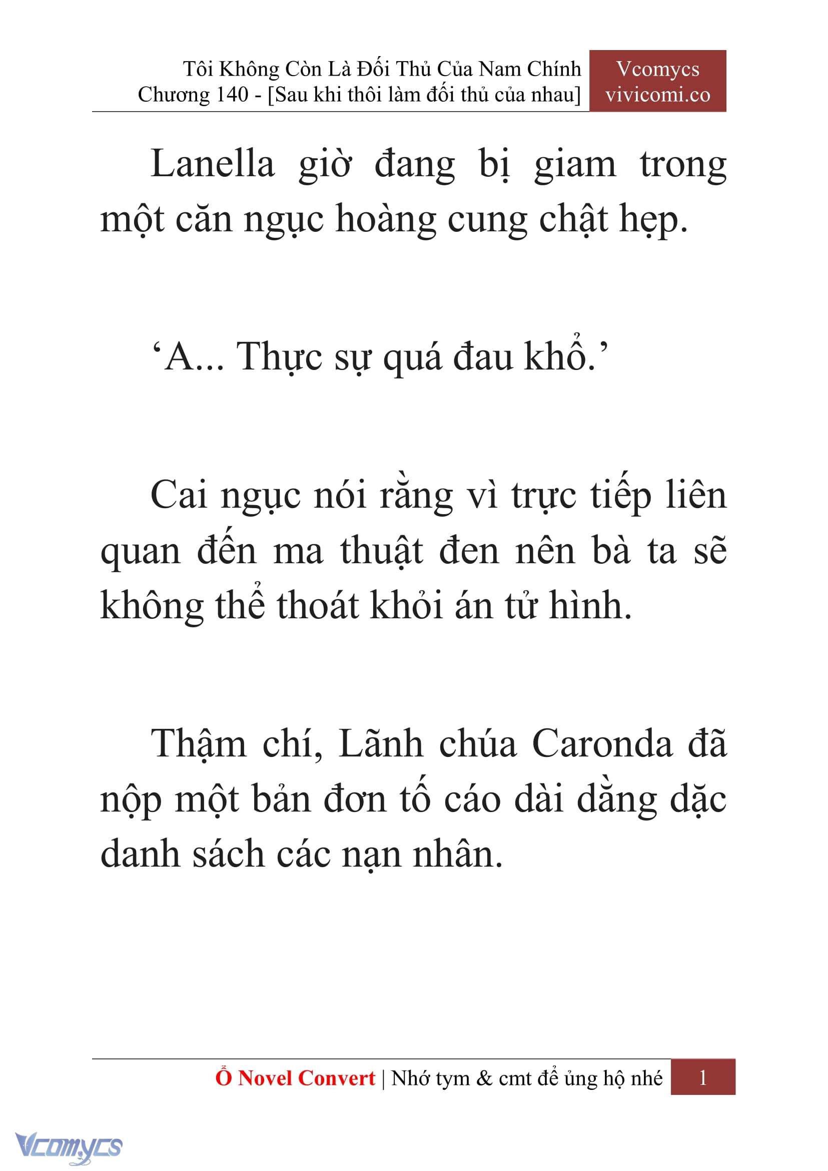 [Novel] Tôi Không Còn Là Đối Thủ Của Nam Chính Chapter  140 - 3
