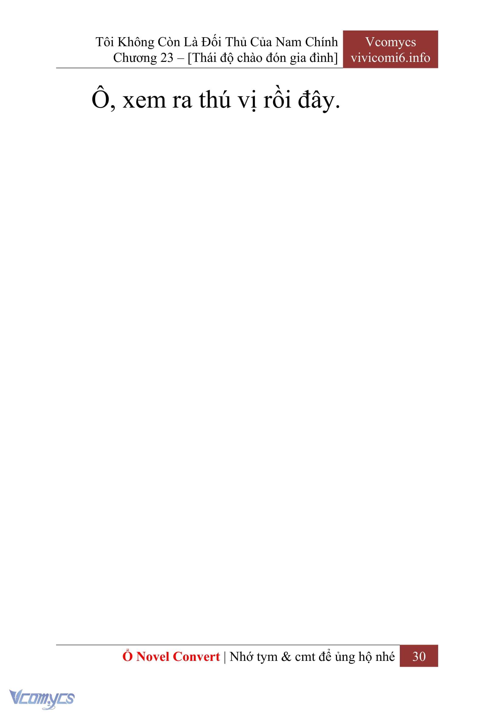 [Novel] Tôi Không Còn Là Đối Thủ Của Nam Chính Chapter  23 - 32