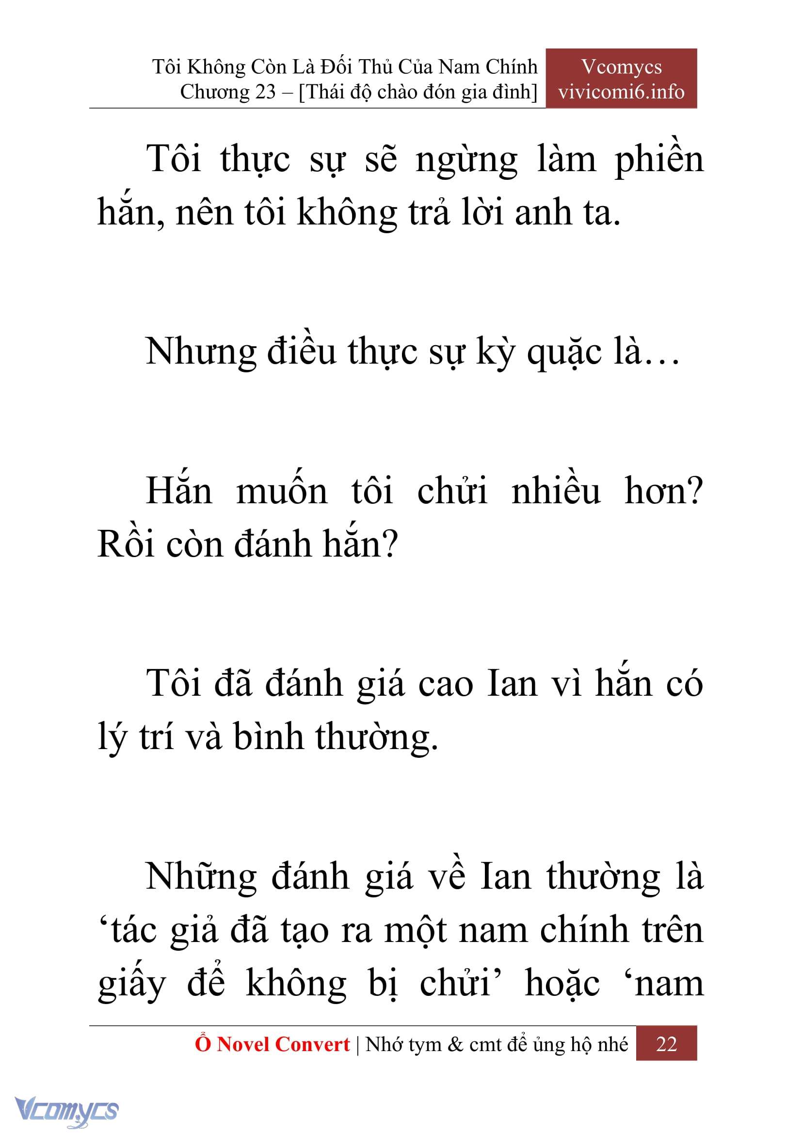 [Novel] Tôi Không Còn Là Đối Thủ Của Nam Chính Chapter  23 - 24