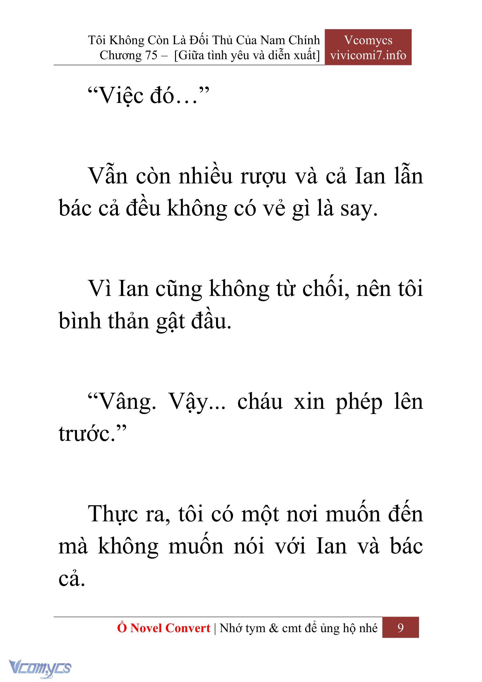 [Novel] Tôi Không Còn Là Đối Thủ Của Nam Chính Chapter  75 - 11