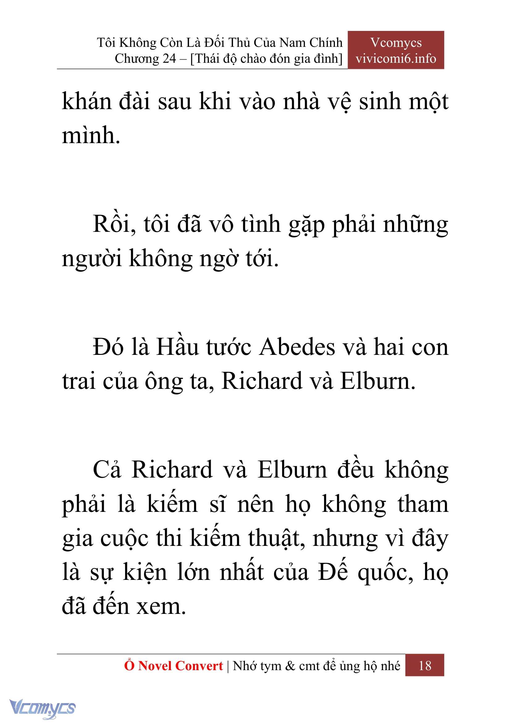 [Novel] Tôi Không Còn Là Đối Thủ Của Nam Chính Chapter  24 - 20