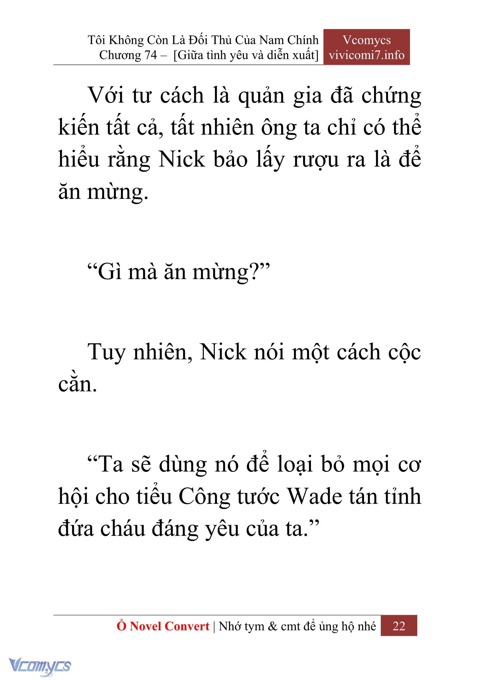 [Novel] Tôi Không Còn Là Đối Thủ Của Nam Chính Chapter  74 - 24