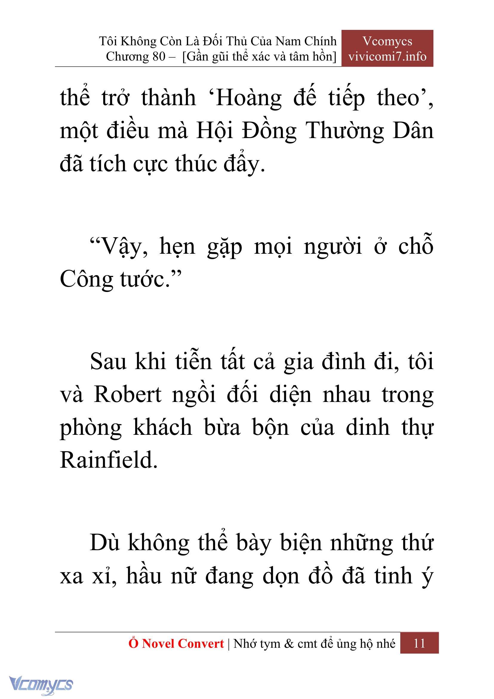 [Novel] Tôi Không Còn Là Đối Thủ Của Nam Chính Chapter  80 - 13