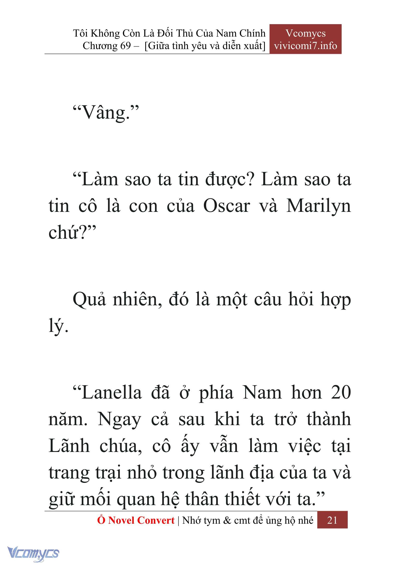[Novel] Tôi Không Còn Là Đối Thủ Của Nam Chính Chapter  69 - 23