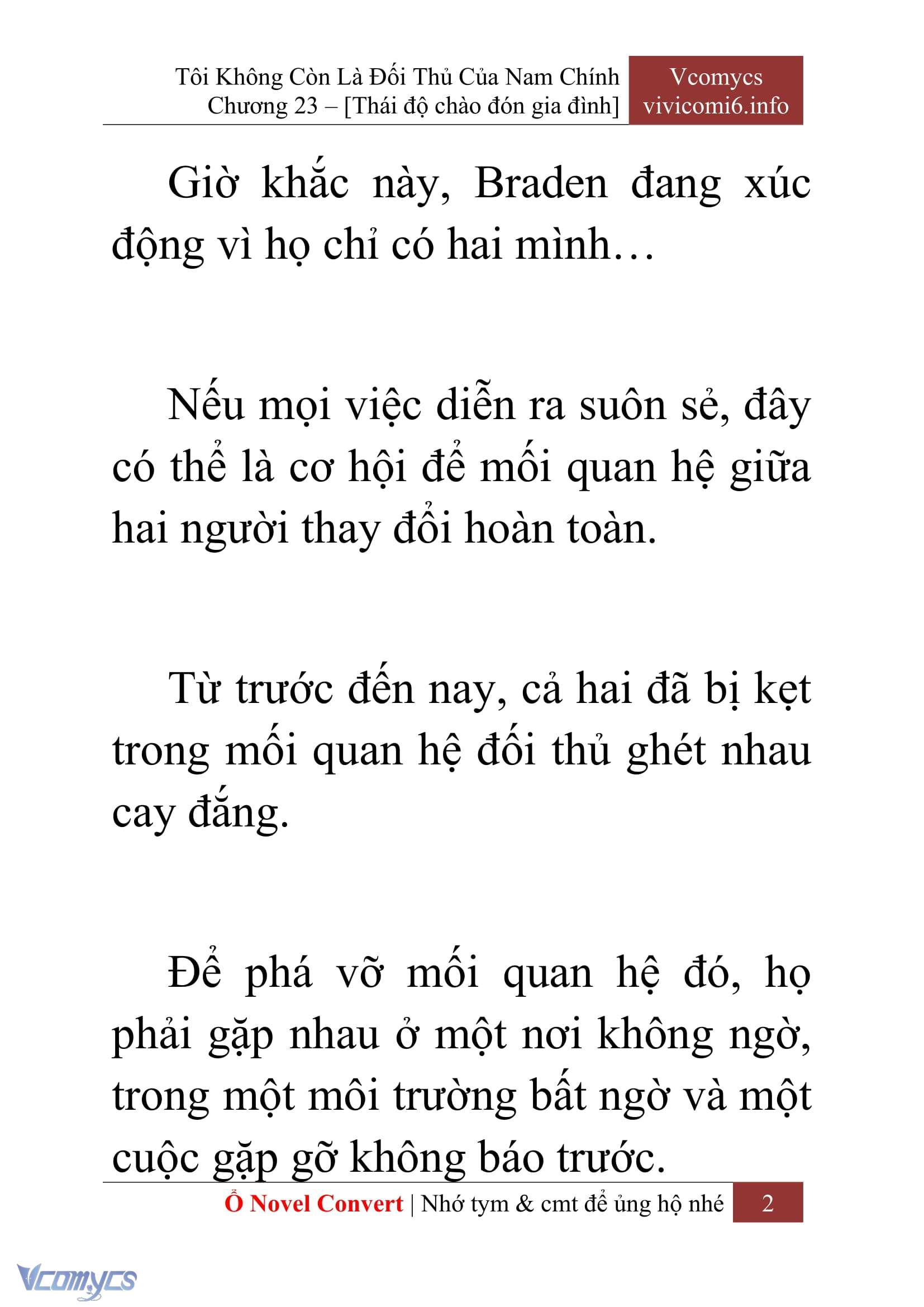 [Novel] Tôi Không Còn Là Đối Thủ Của Nam Chính Chapter  23 - 4