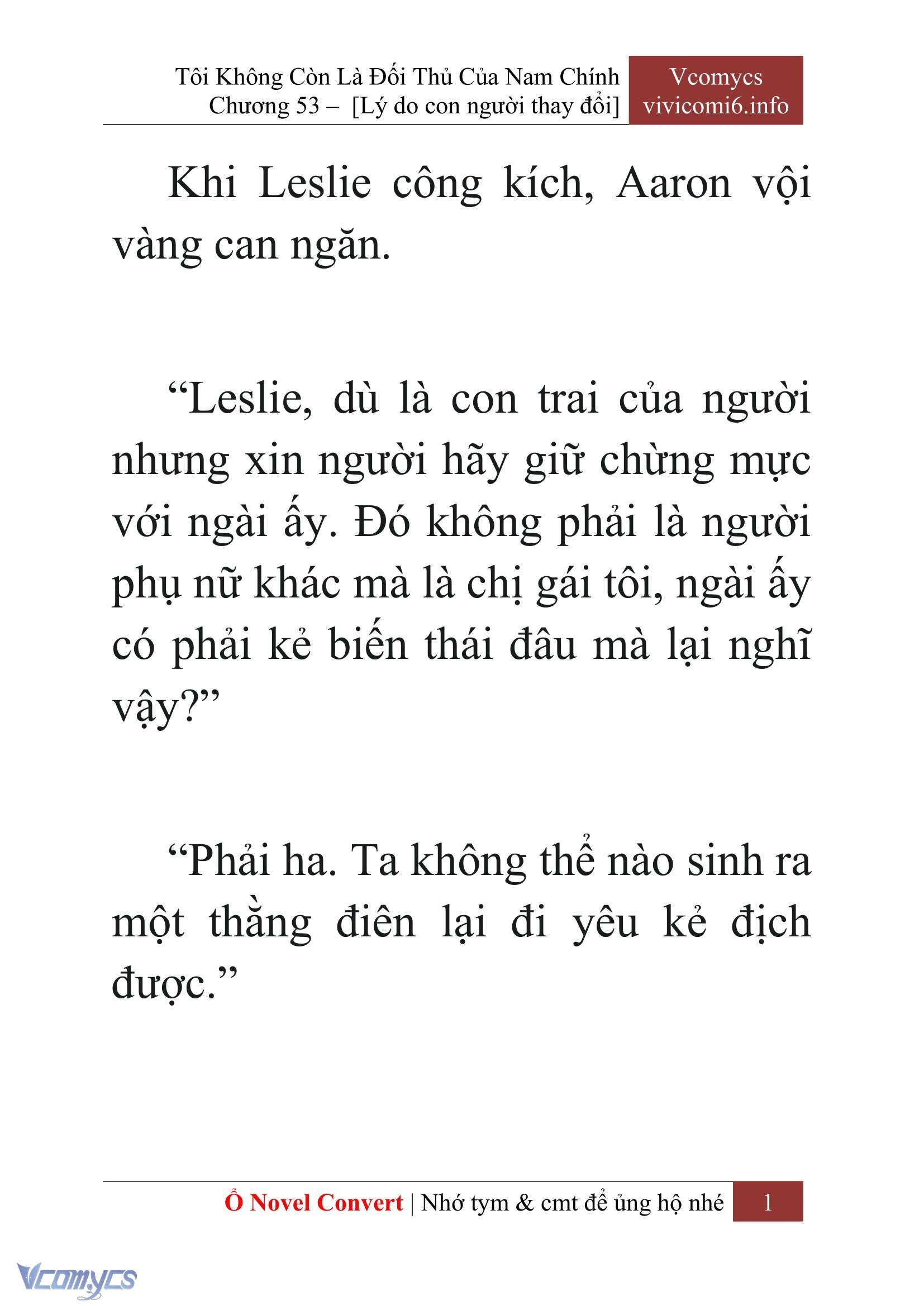 [Novel] Tôi Không Còn Là Đối Thủ Của Nam Chính Chapter  53 - 3