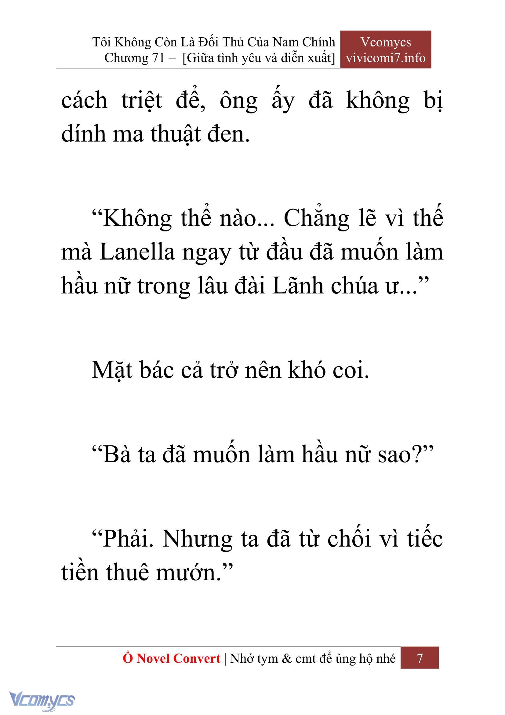 [Novel] Tôi Không Còn Là Đối Thủ Của Nam Chính Chapter  71 - 9