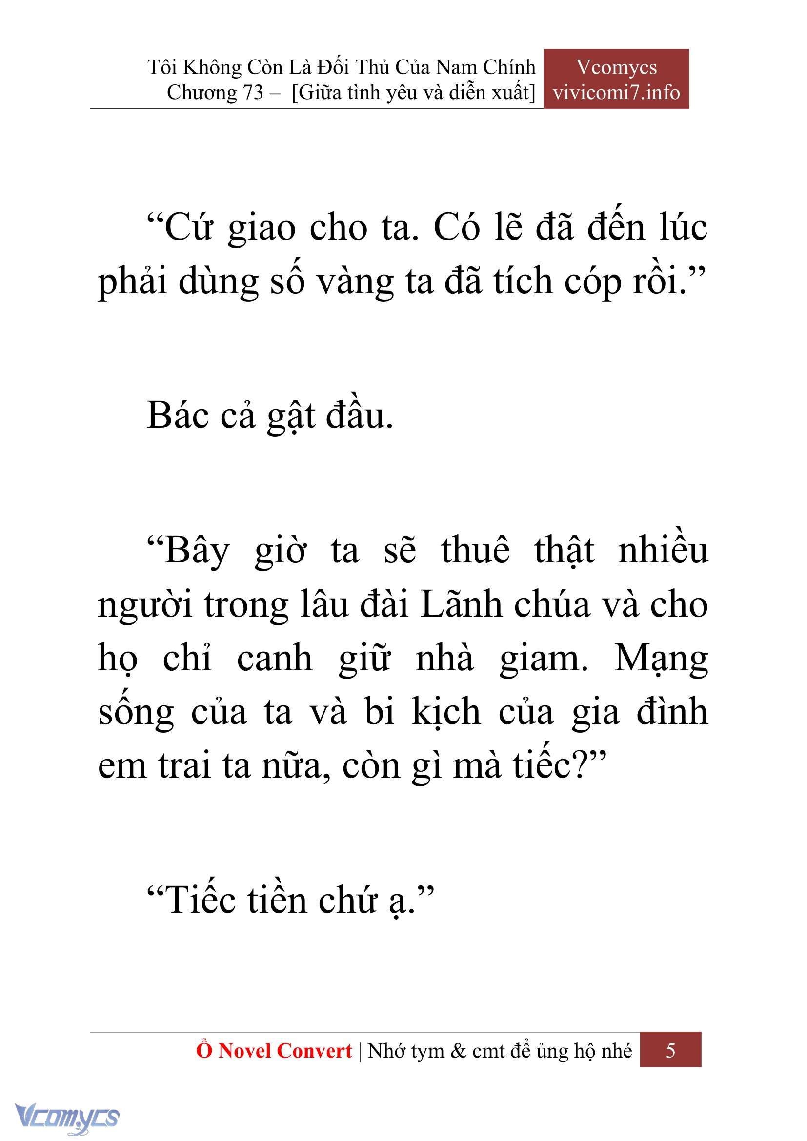 [Novel] Tôi Không Còn Là Đối Thủ Của Nam Chính Chapter  73 - 7