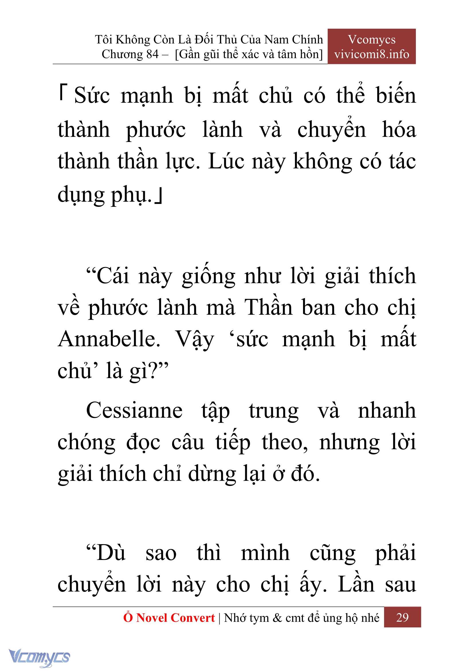 [Novel] Tôi Không Còn Là Đối Thủ Của Nam Chính Chapter  84 - 31