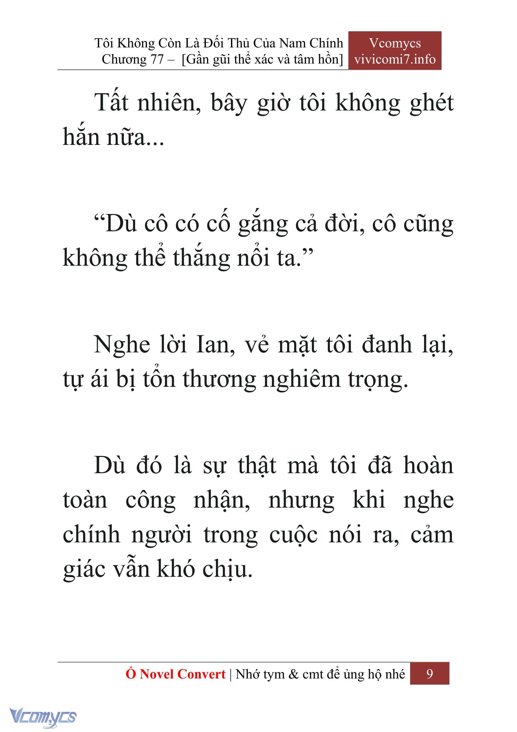 [Novel] Tôi Không Còn Là Đối Thủ Của Nam Chính Chapter  77 - 11