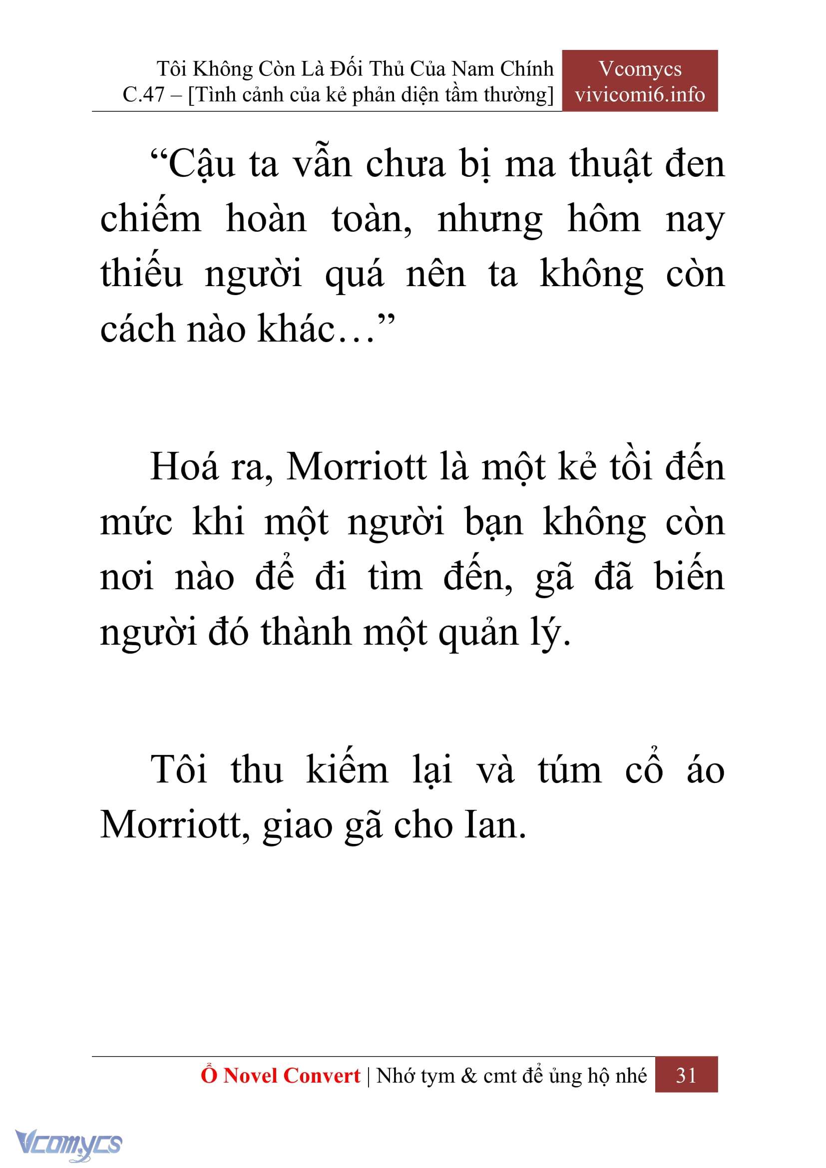 [Novel] Tôi Không Còn Là Đối Thủ Của Nam Chính Chapter  47 - 33