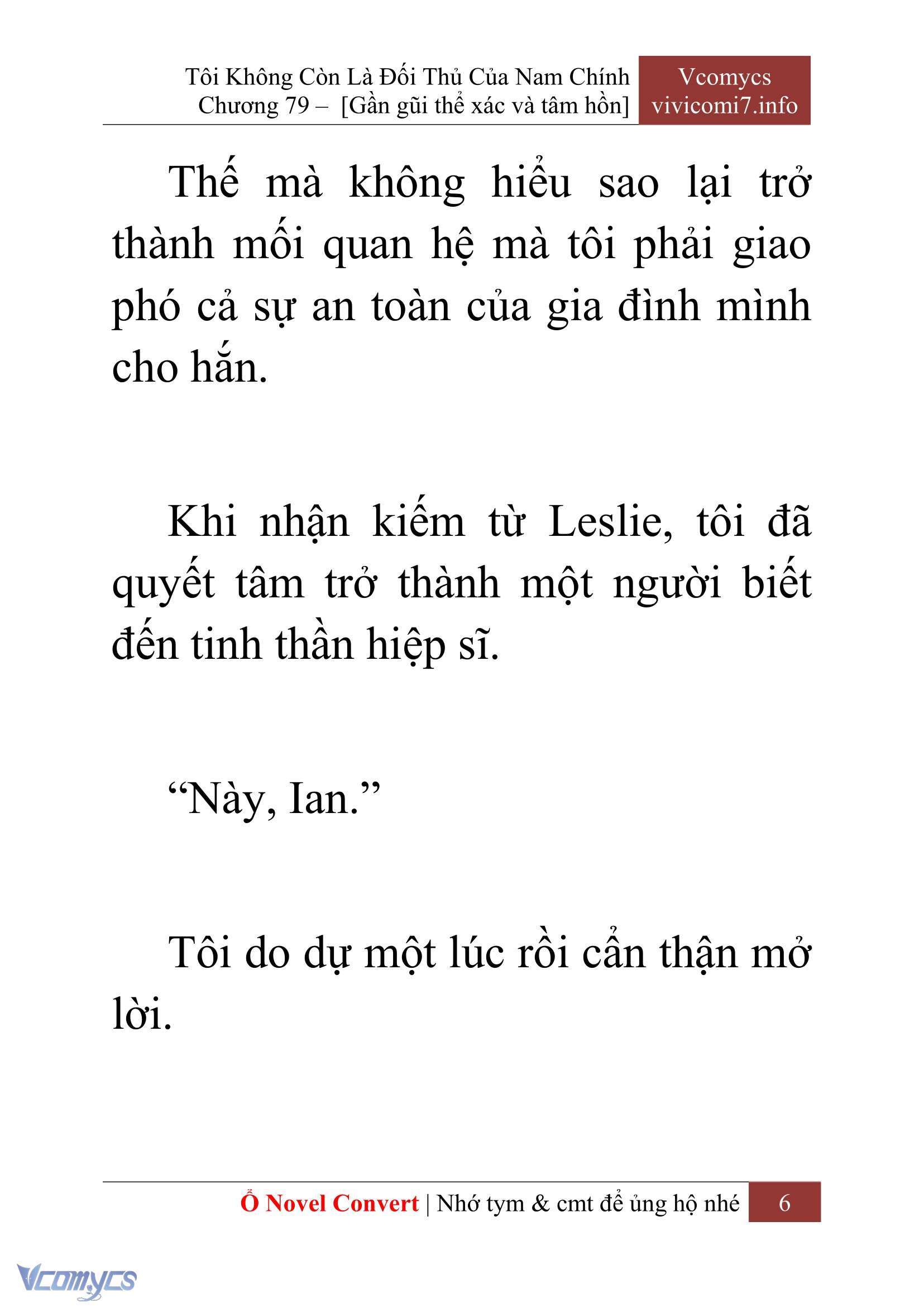 [Novel] Tôi Không Còn Là Đối Thủ Của Nam Chính Chapter  79 - 8