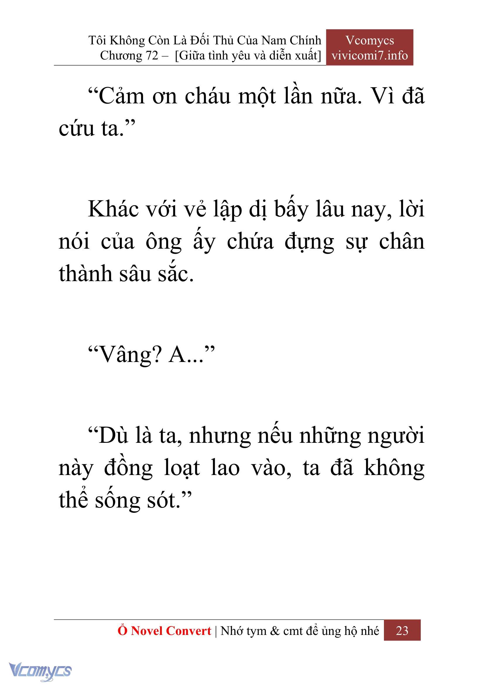 [Novel] Tôi Không Còn Là Đối Thủ Của Nam Chính Chapter  72 - 25