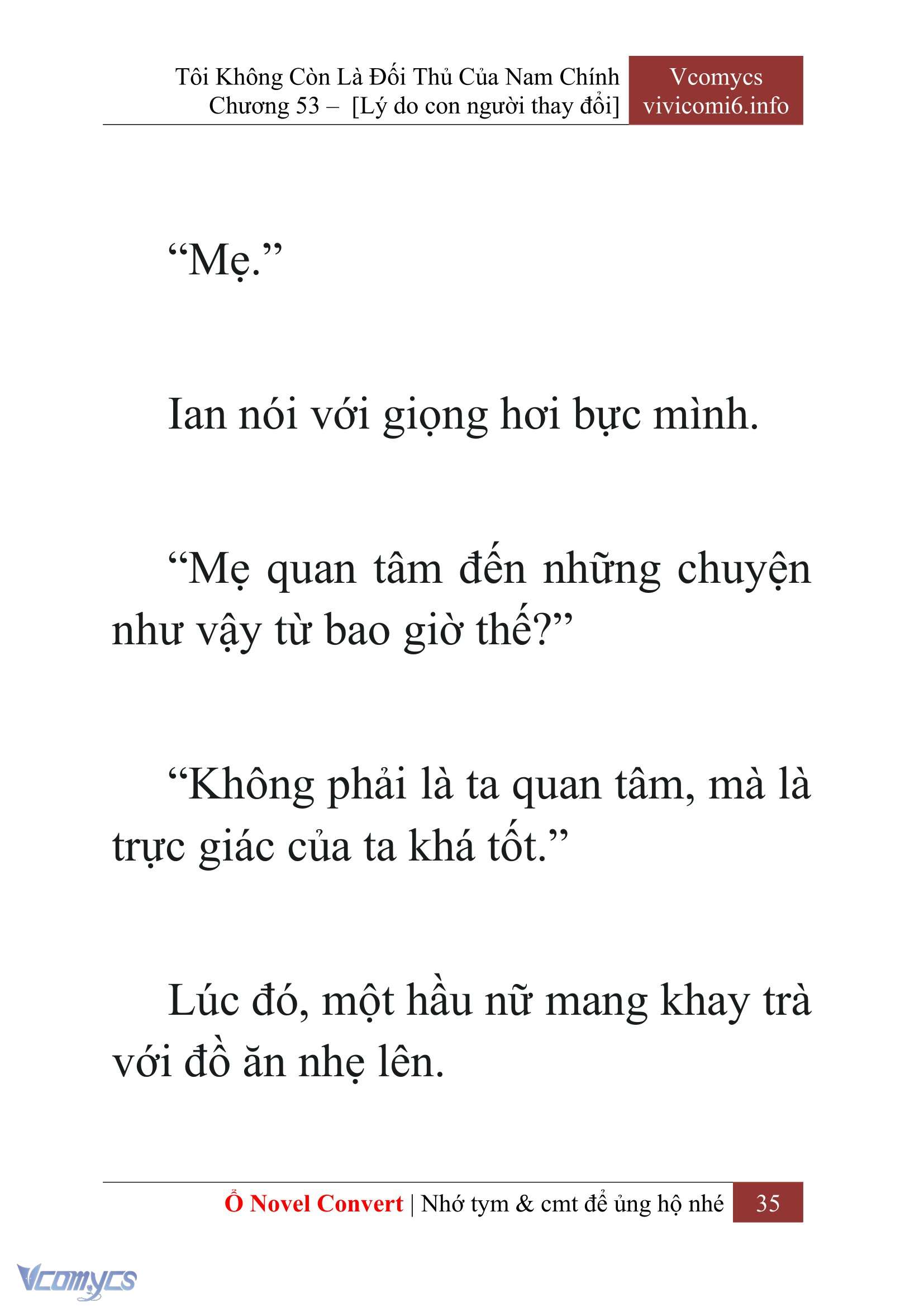 [Novel] Tôi Không Còn Là Đối Thủ Của Nam Chính Chapter  53 - 37