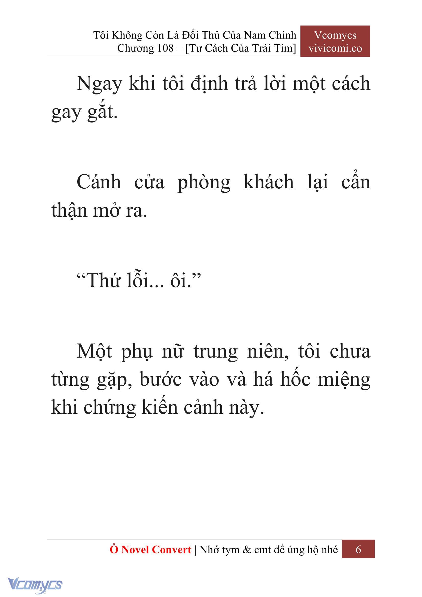[Novel] Tôi Không Còn Là Đối Thủ Của Nam Chính Chapter  108 - 8