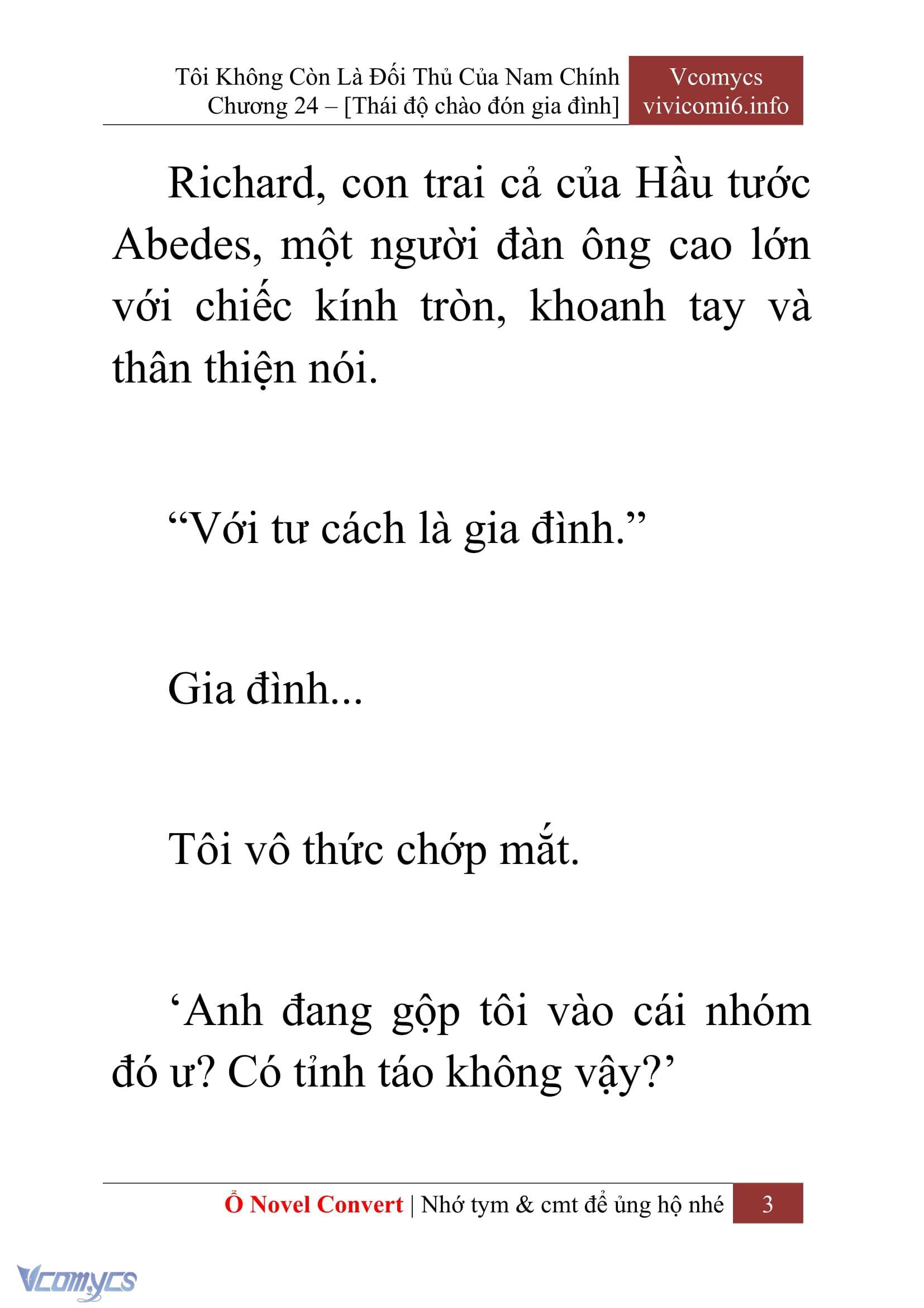 [Novel] Tôi Không Còn Là Đối Thủ Của Nam Chính Chapter  24 - 5