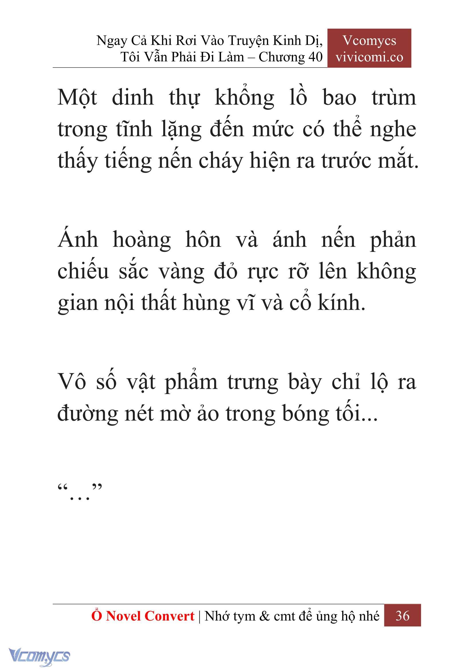 [Novel] Ngay Cả Khi Rơi Vào Truyện Kinh Dị, Tôi Vẫn Phải Đi Làm Chapter  40 - 38
