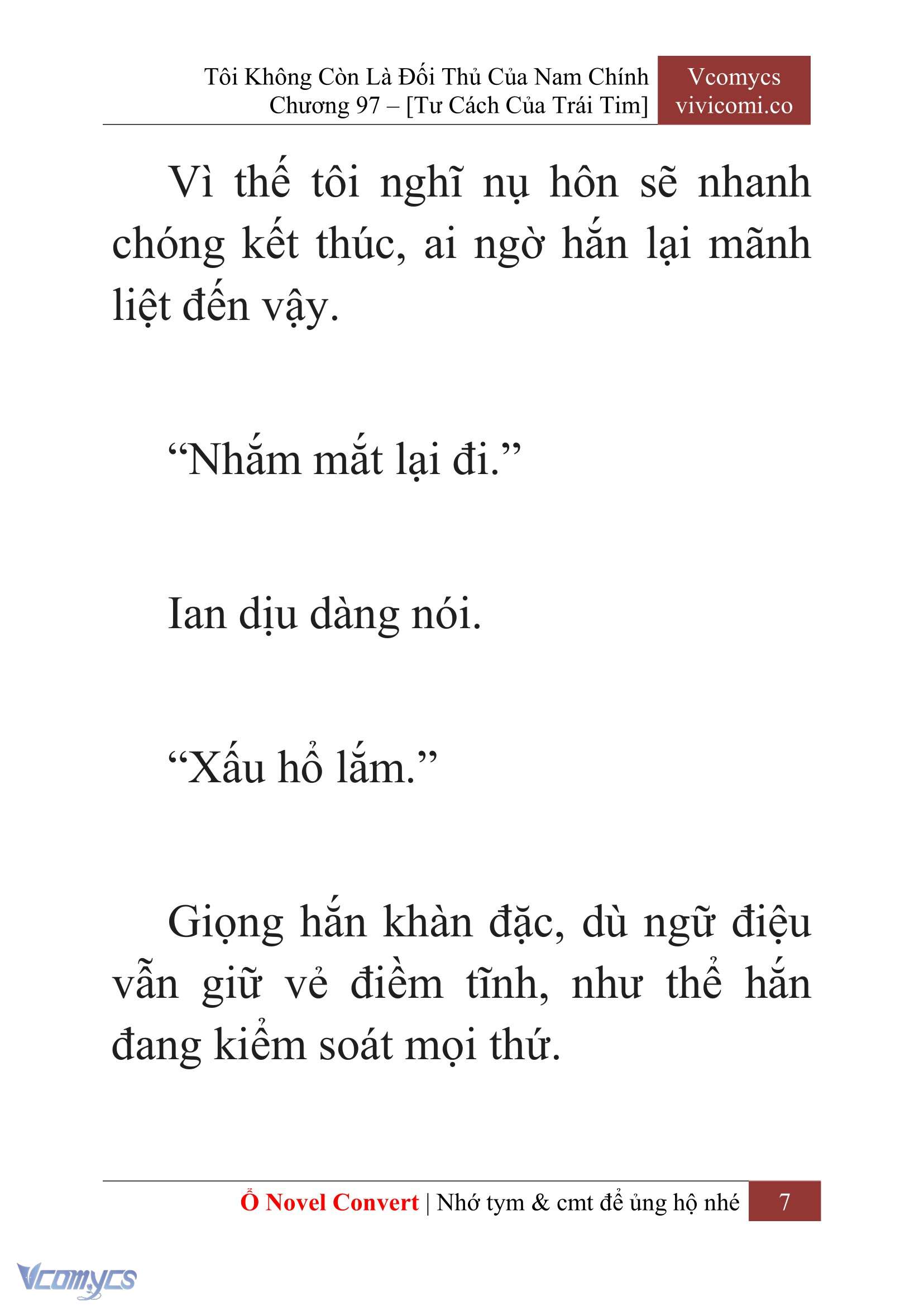 [Novel] Tôi Không Còn Là Đối Thủ Của Nam Chính Chapter  97 - 9
