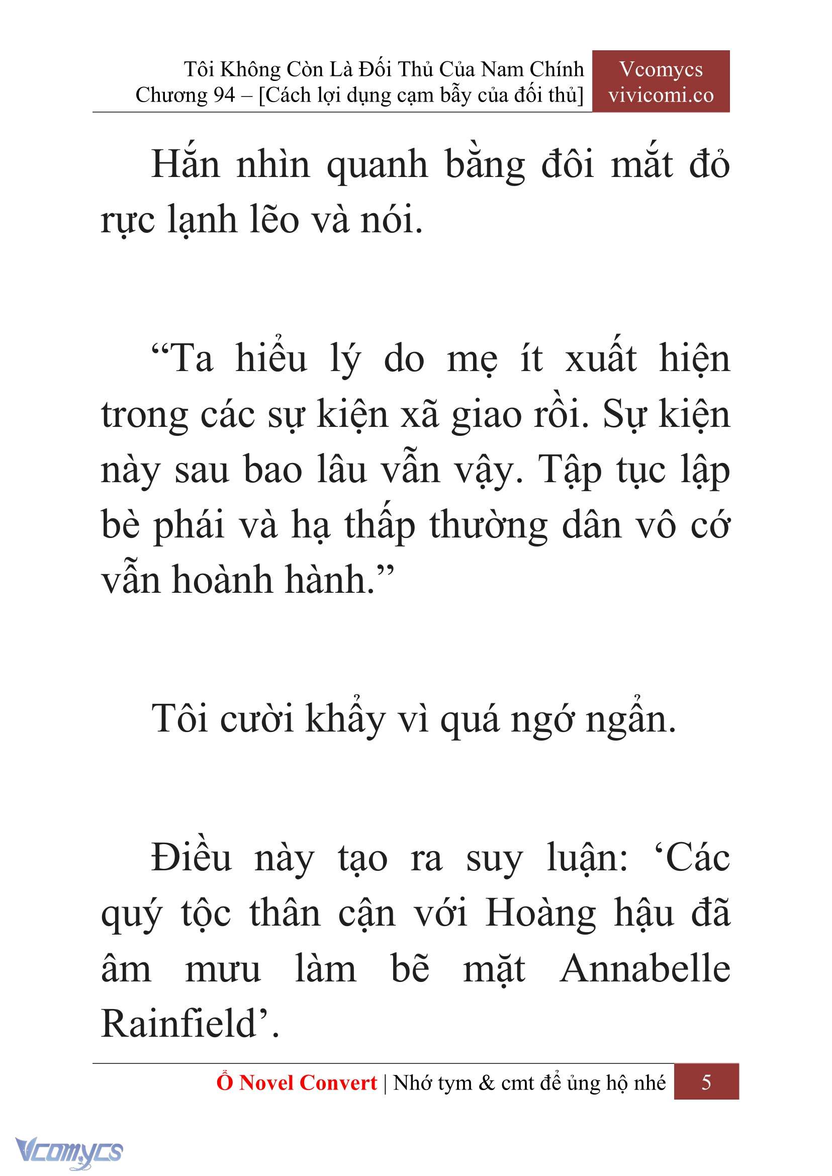 [Novel] Tôi Không Còn Là Đối Thủ Của Nam Chính Chapter  94 - 7