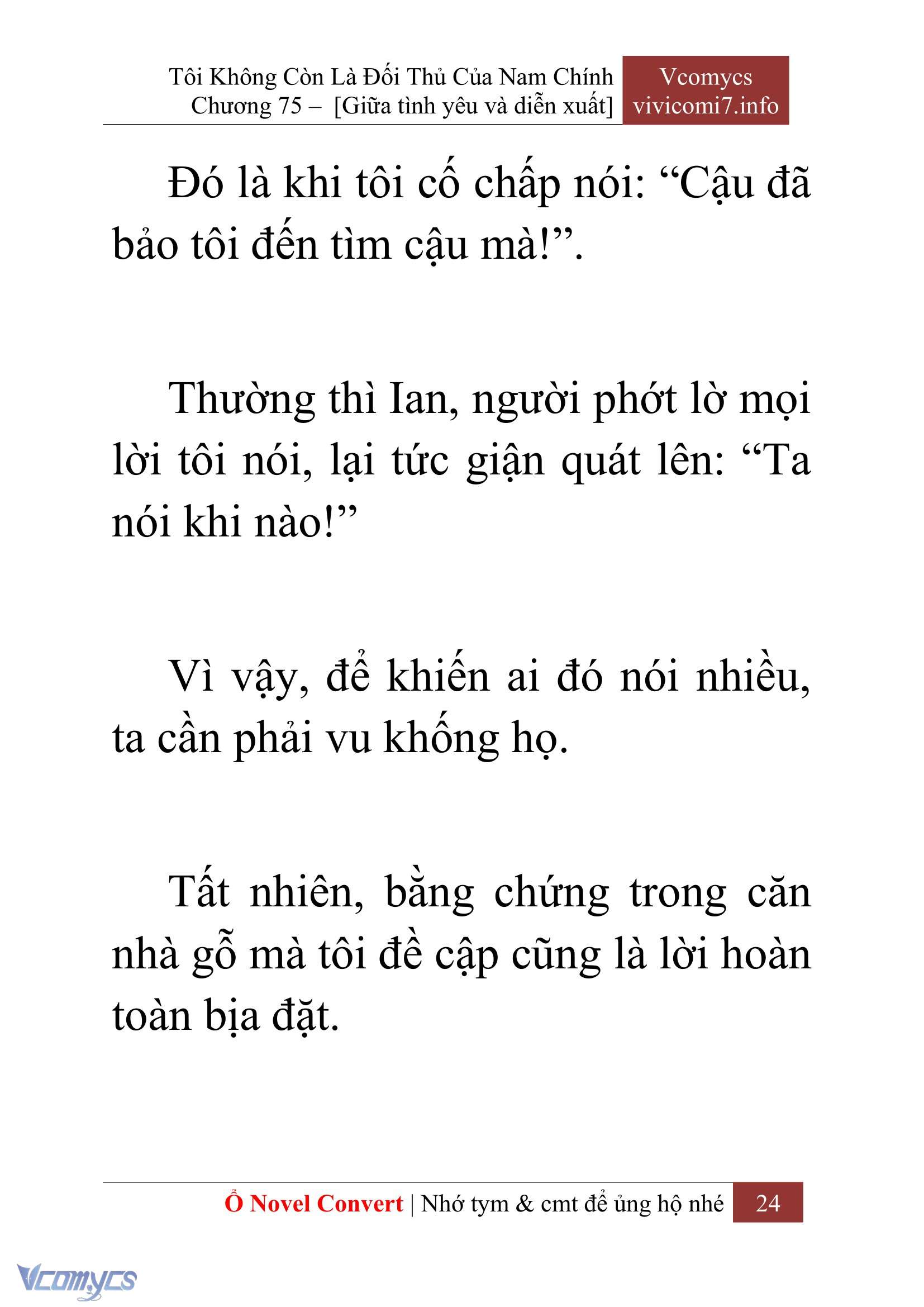 [Novel] Tôi Không Còn Là Đối Thủ Của Nam Chính Chapter  75 - 26