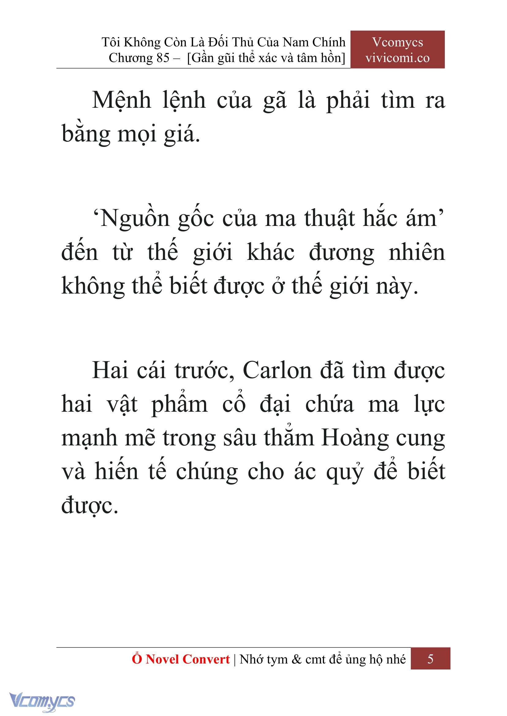 [Novel] Tôi Không Còn Là Đối Thủ Của Nam Chính Chapter  85 - 7