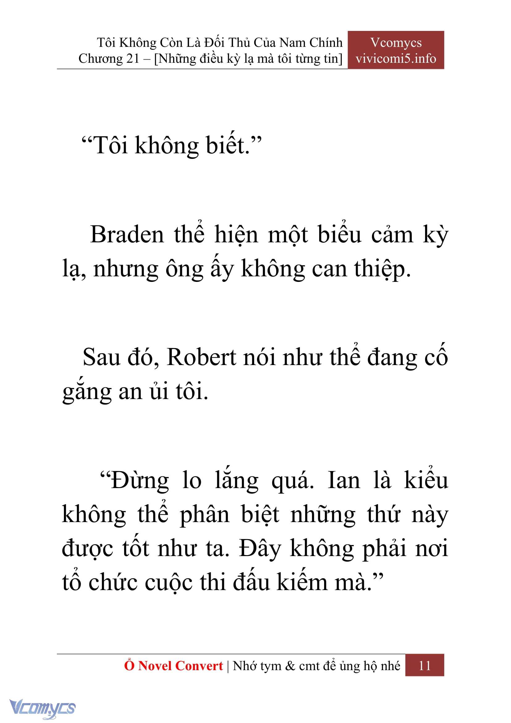 [Novel] Tôi Không Còn Là Đối Thủ Của Nam Chính Chapter  21 - 13