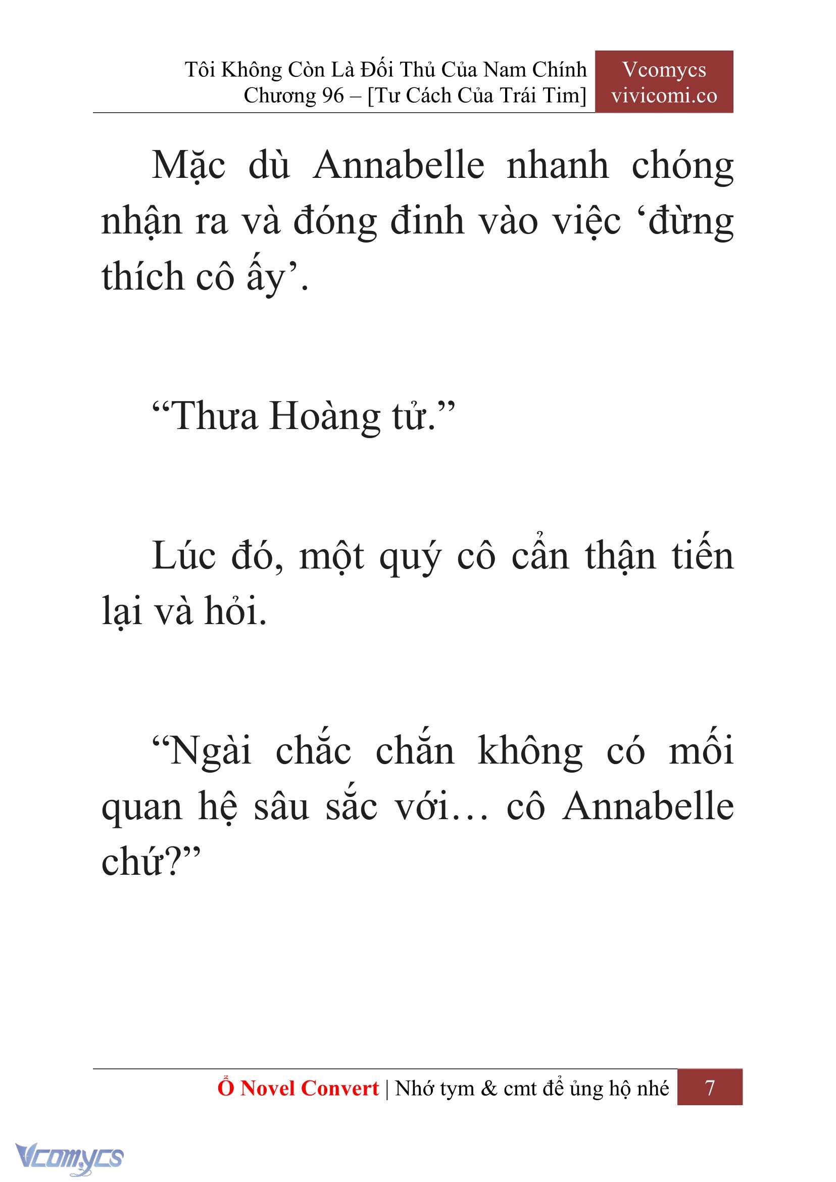 [Novel] Tôi Không Còn Là Đối Thủ Của Nam Chính Chapter  96 - 9